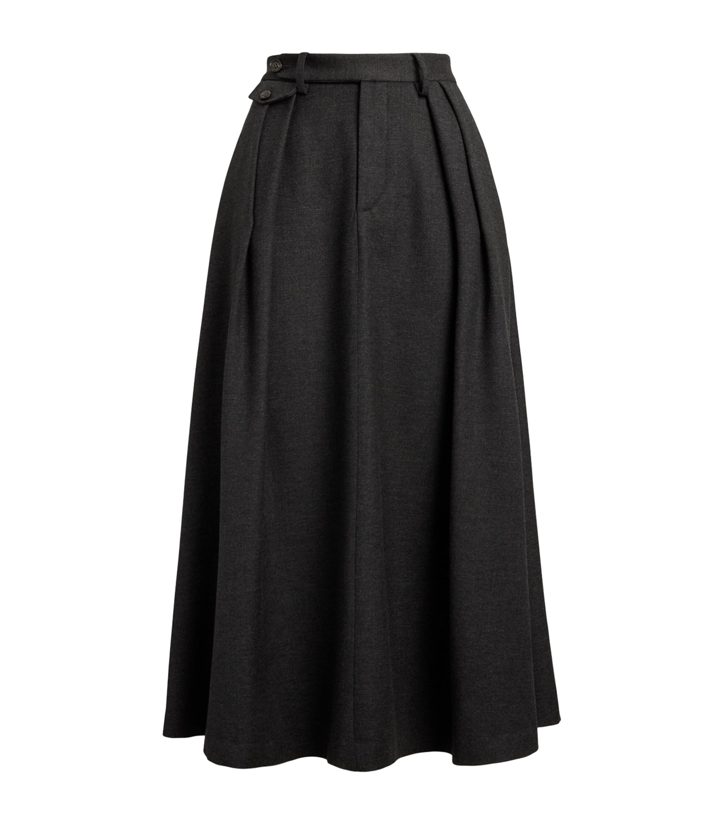 Wool Evilyn Midi Skirt