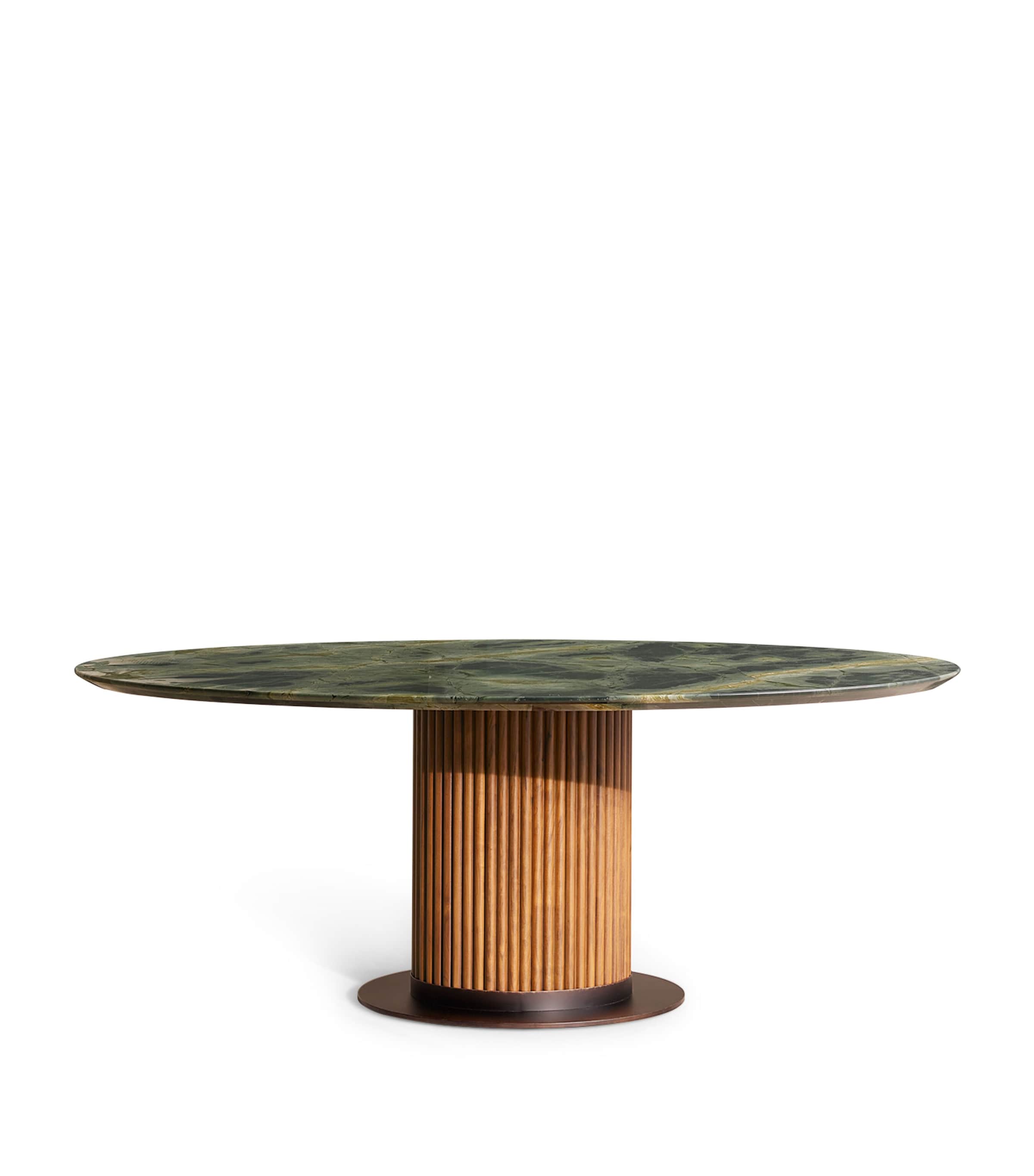 Soho Home Murcell Oval Dining Table Green
