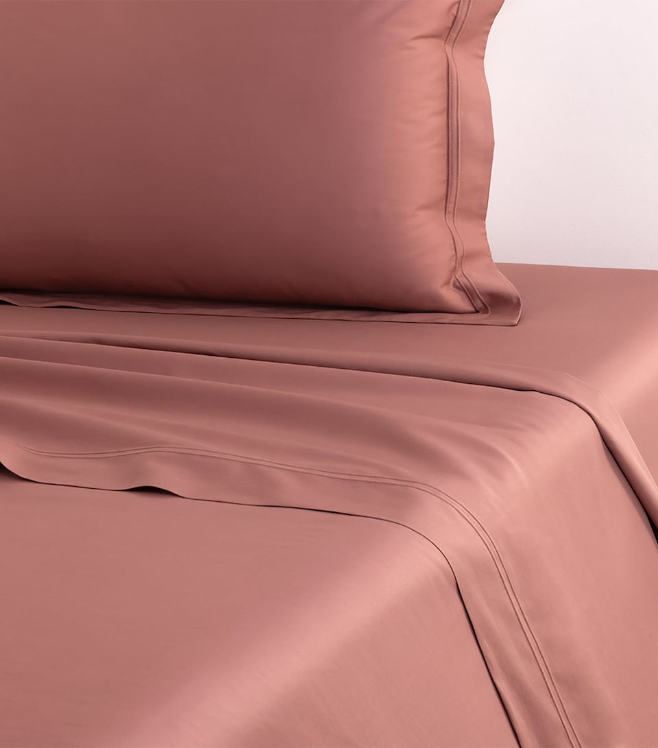 Yves Delorme Triomphe Santal Double Flat Sheet (240cm x 295cm) Santal