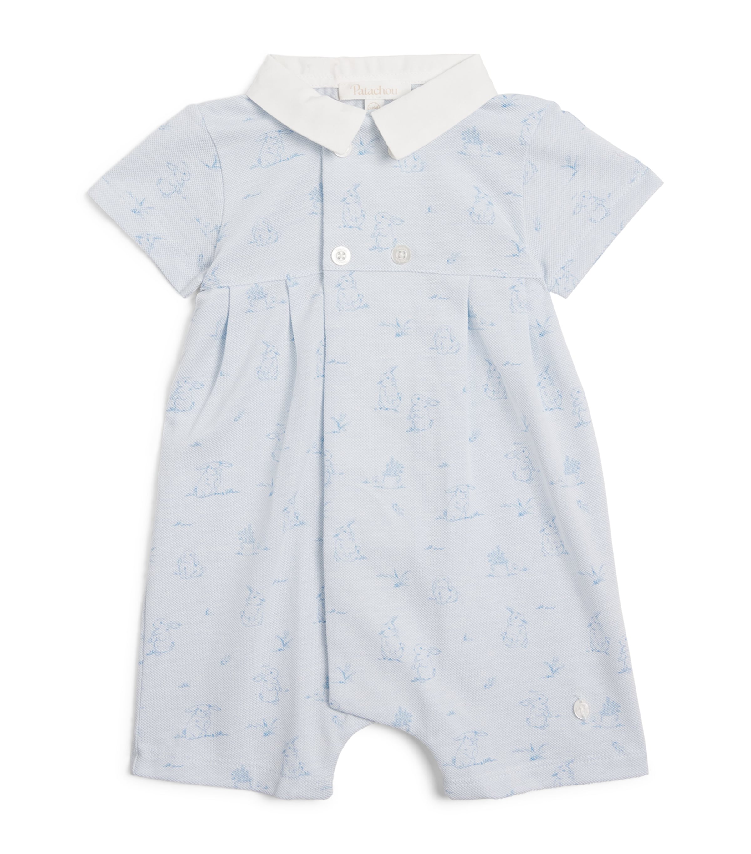 Cotton Printed Playsuit (1-24 Months)