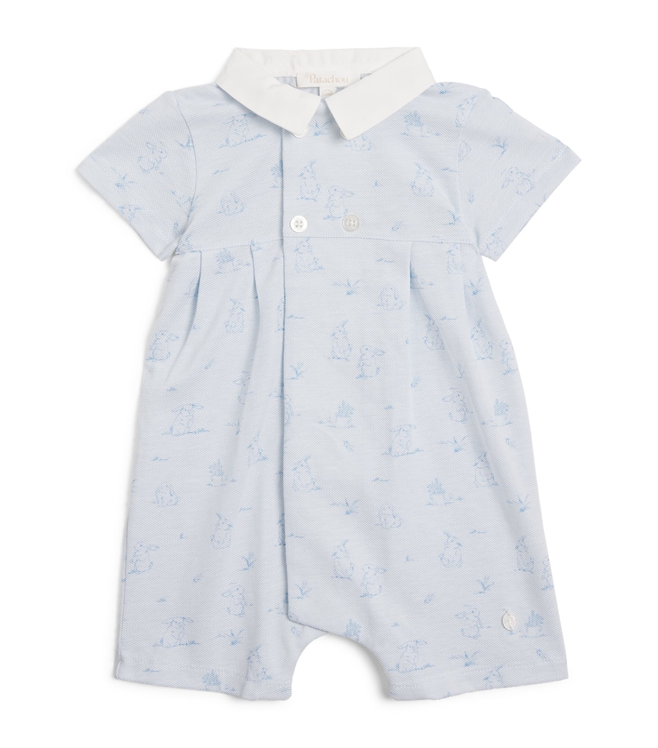 Cotton Printed Playsuit (1-24 Months)