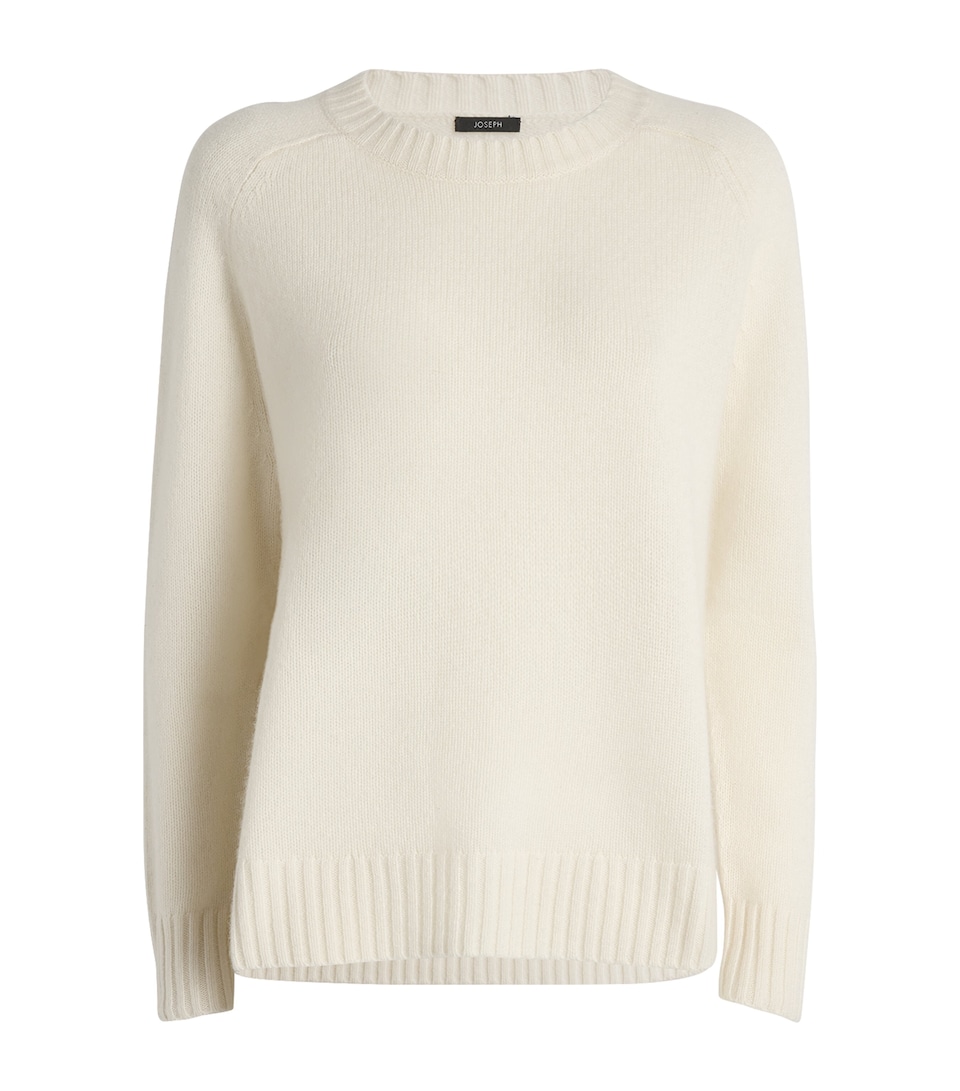 Open Cashmere Round-Neck Sweater