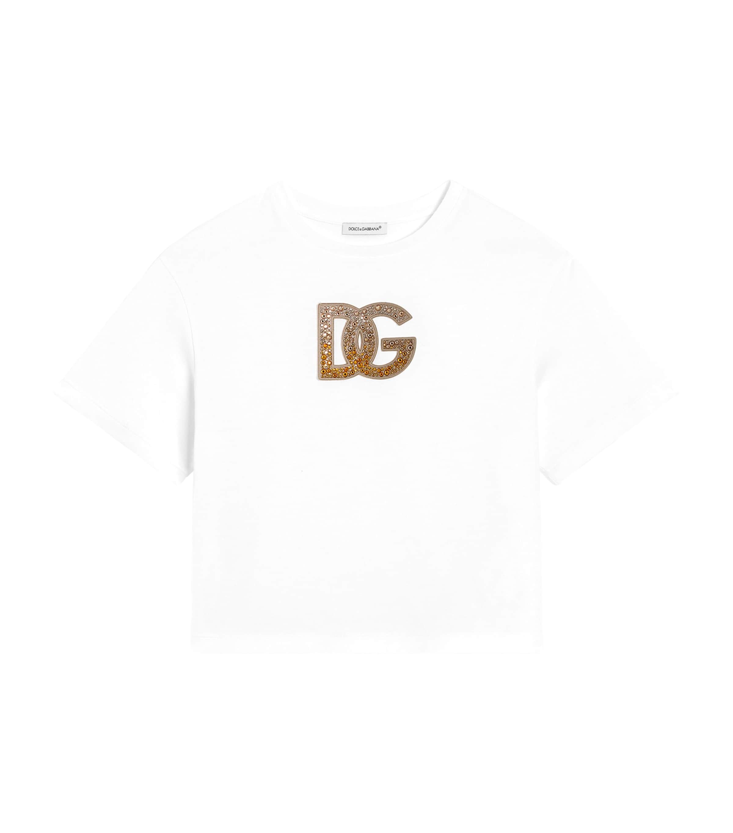 Cotton Glitter Logo T-Shirt (8-12 Years)