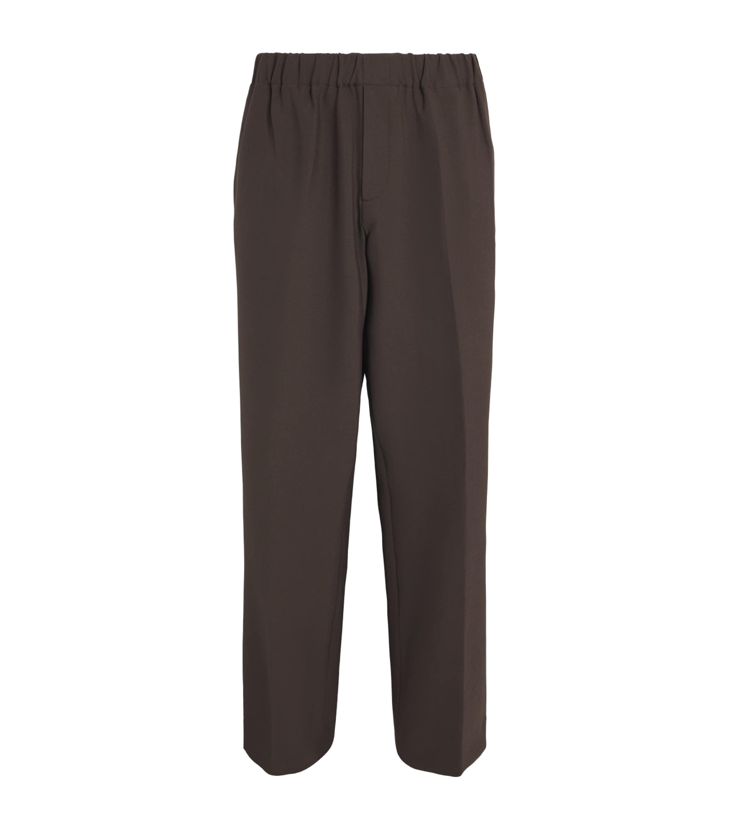 Sandro Paris Mens Stretch Jersey Trousers Dark Taupe