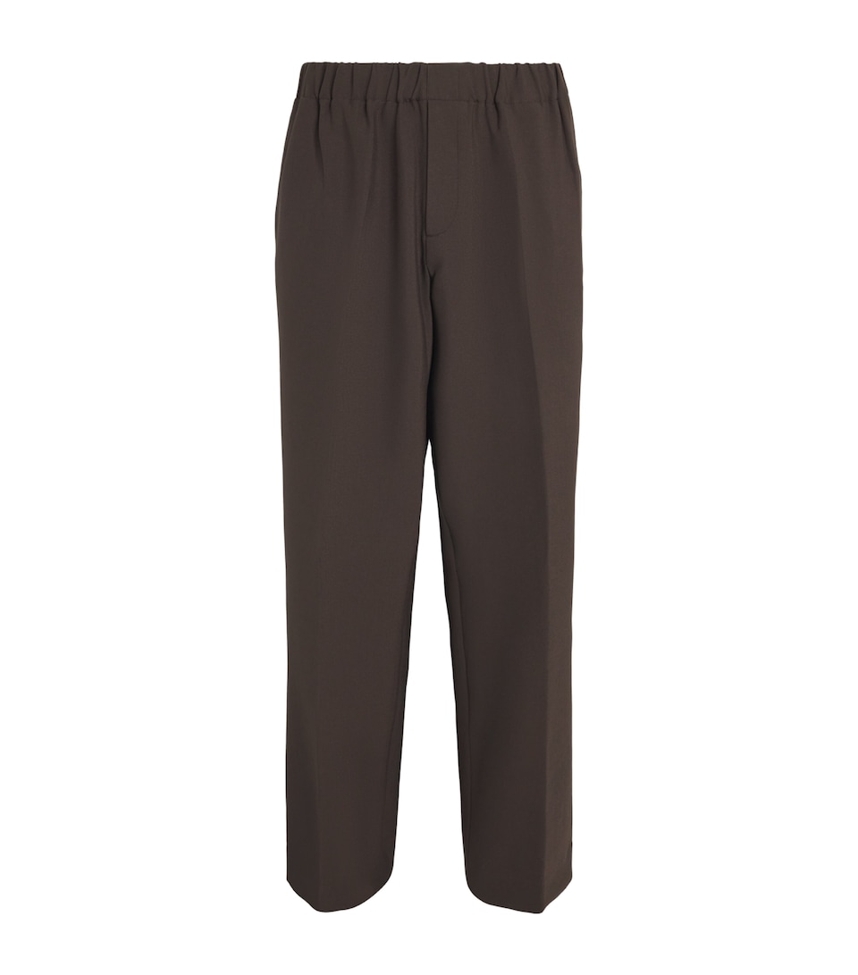 Sandro Paris Mens Stretch Jersey Trousers Dark Taupe