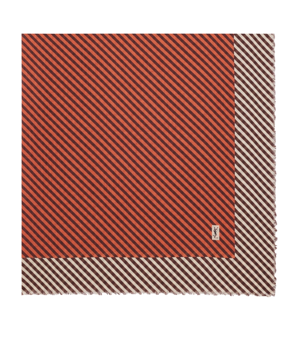 Cashmere-Silk Geometric Scarf