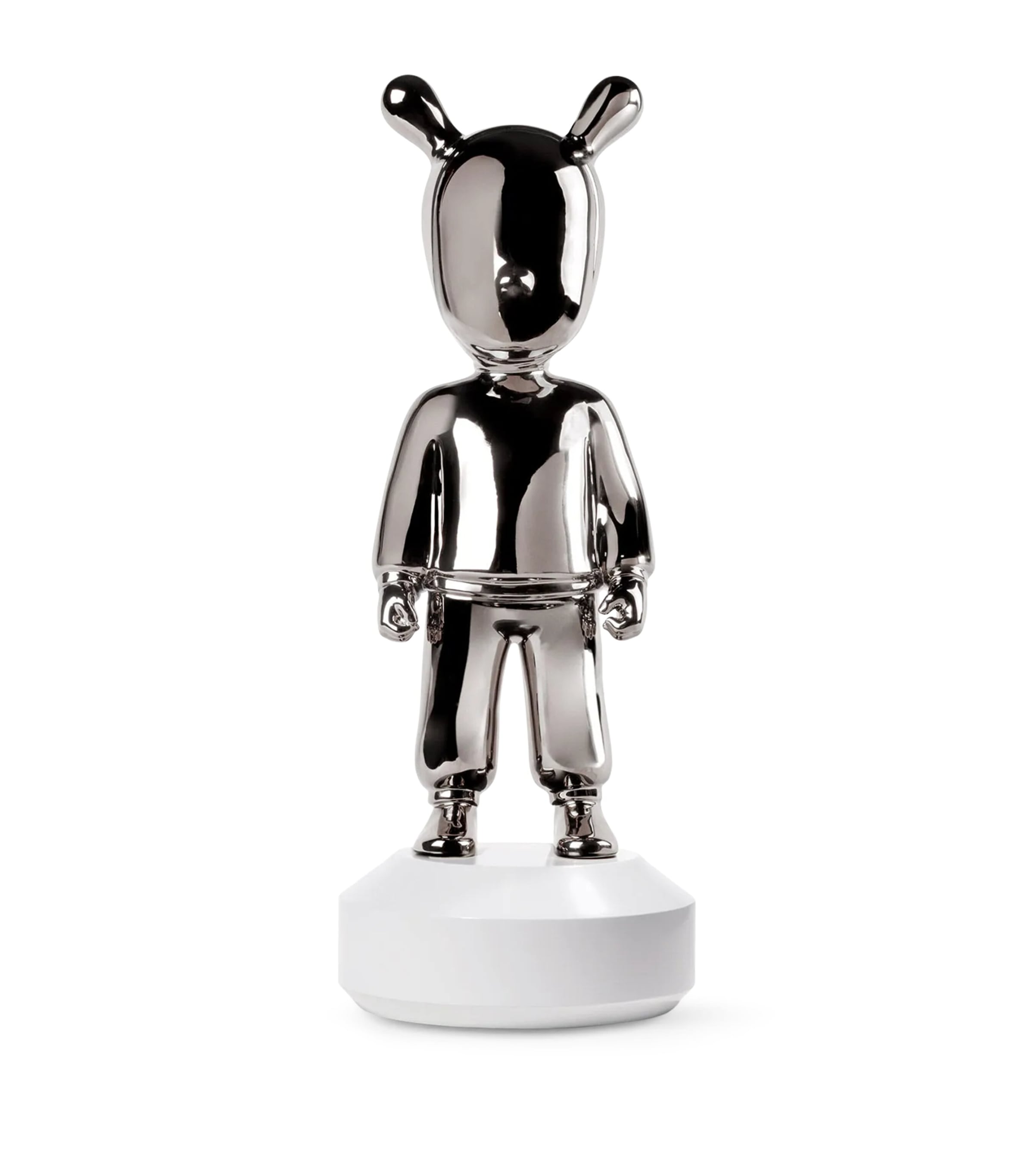 Lladró Big The Silver Guest Figurine White & Silver