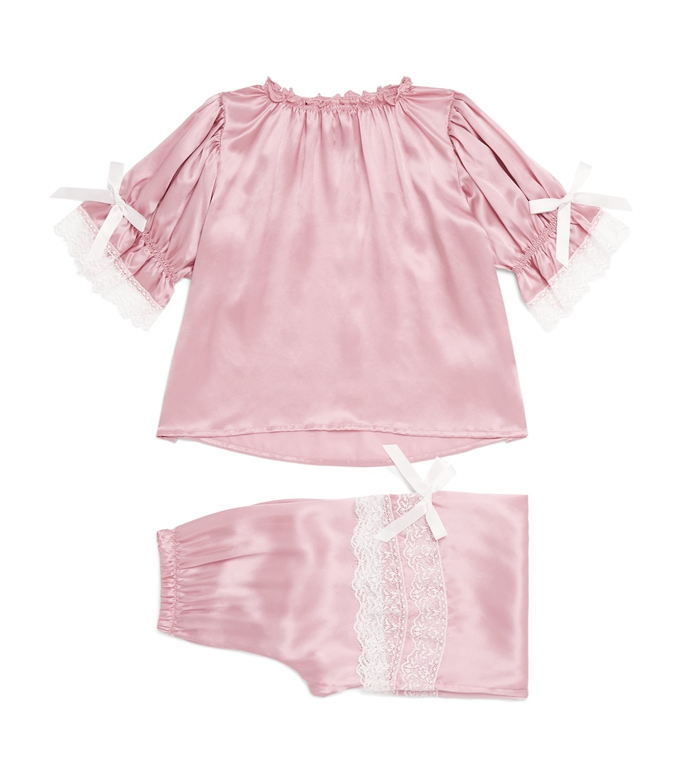 Amiki Silk Jana Pyjama Set (2-14 Years) Dusty Pink