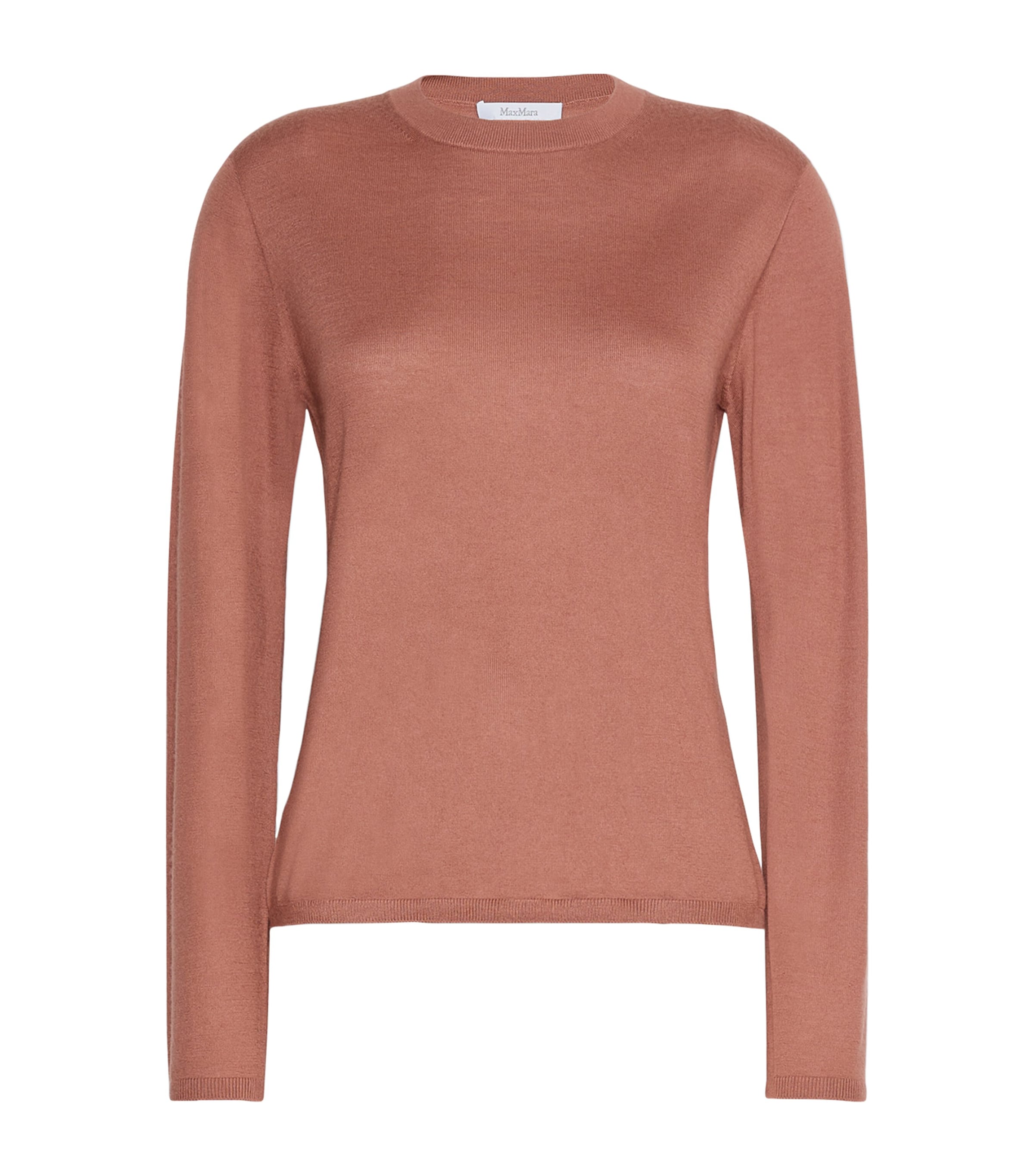Max Mara Womens Cashmere Sweater Terra Cotta