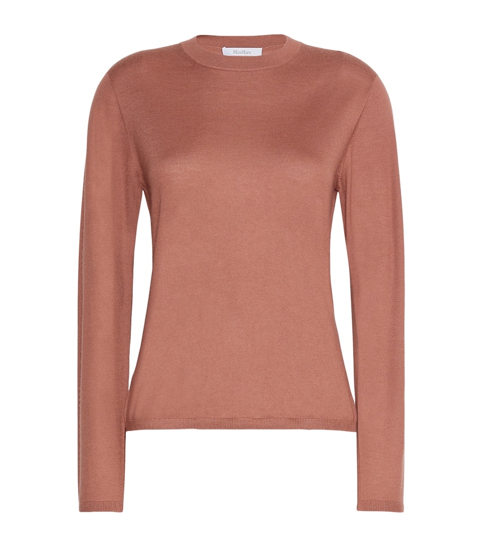 Max Mara Womens Cashmere Sweater Terra Cotta