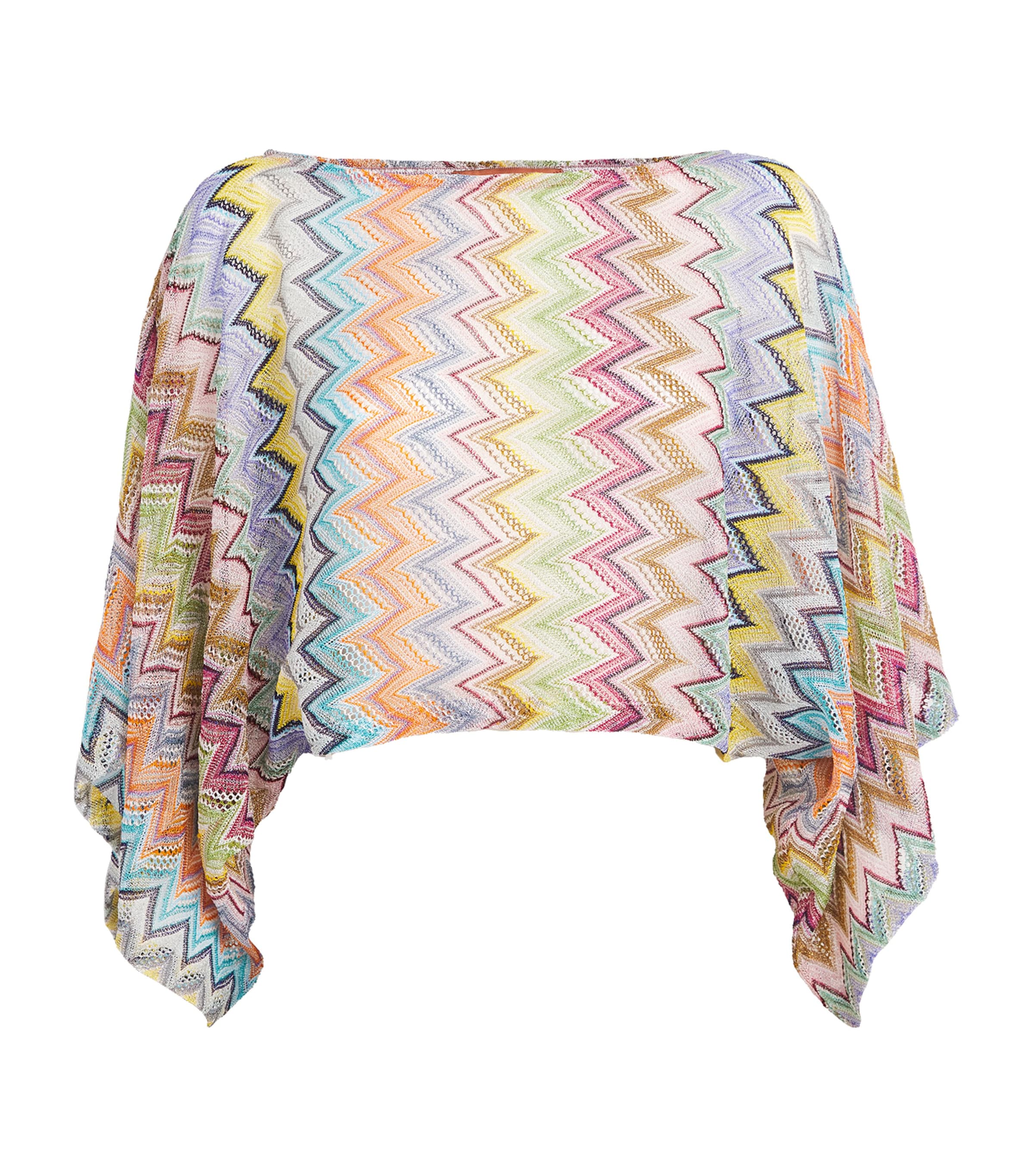 Missoni Womens Zigzag Crop Top Smsor Multicolor