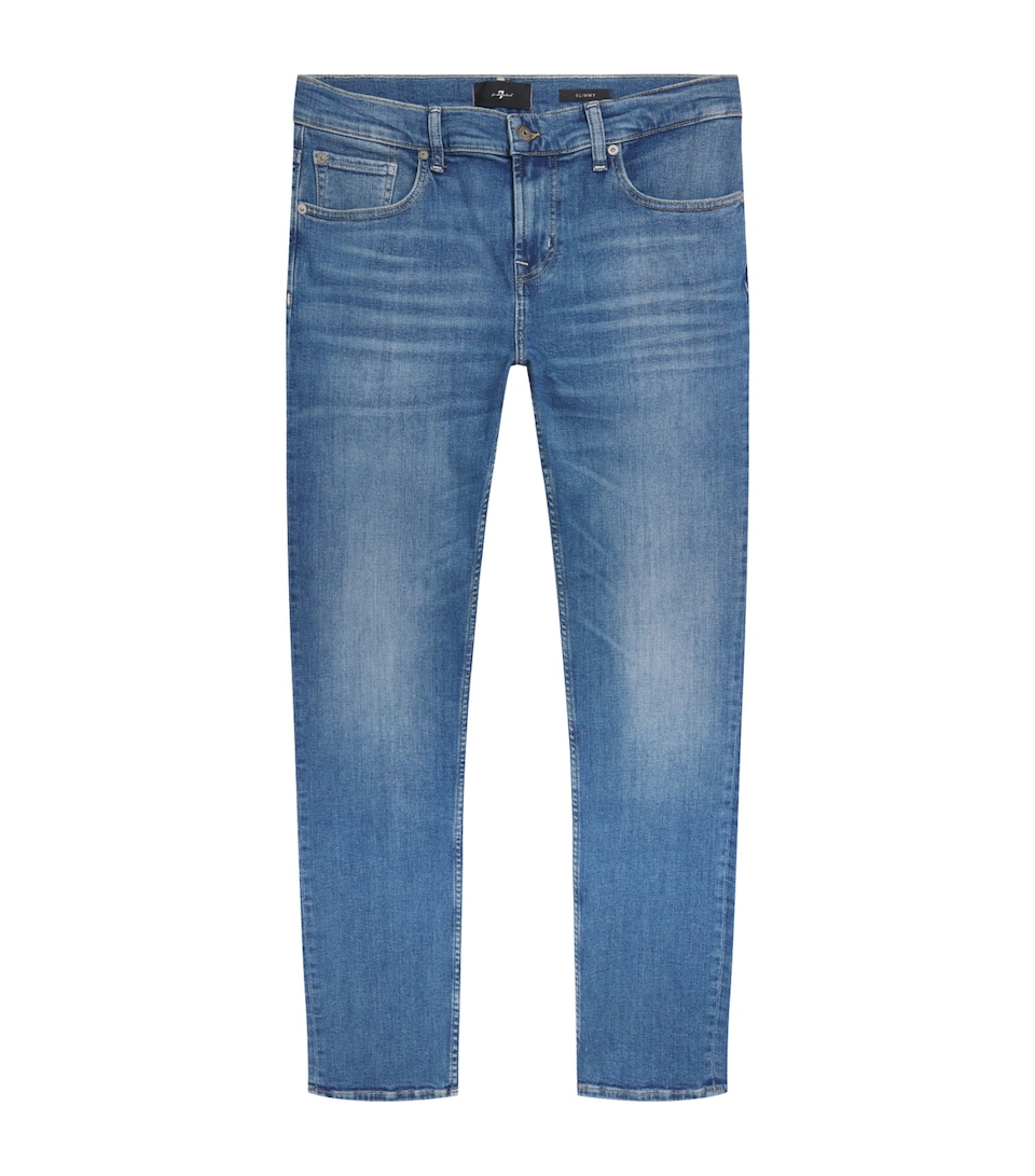 7 For All Mankind Mens Slimmy Jeans Light Blue