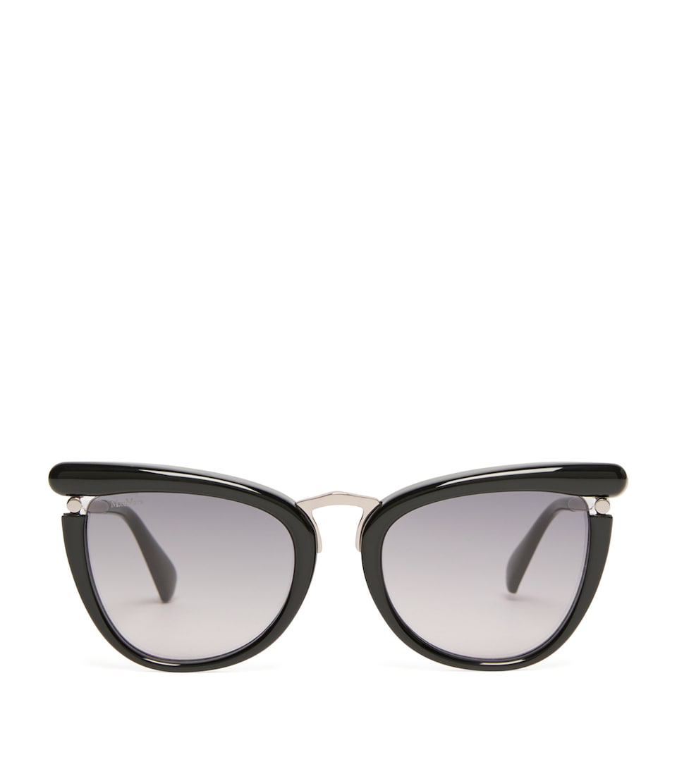 Max Mara Acetate Butterfly Sunglasses Black