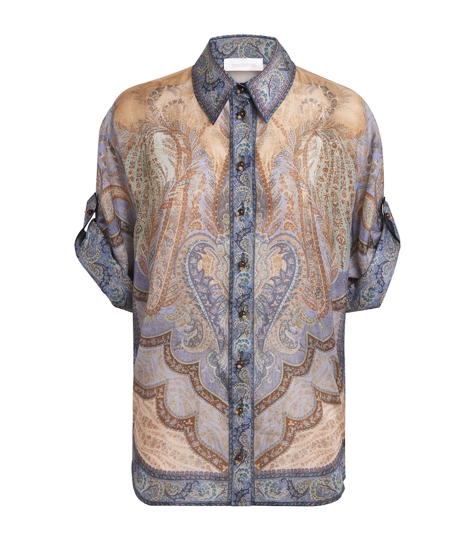 Silk Printed Wanderlust Shirt