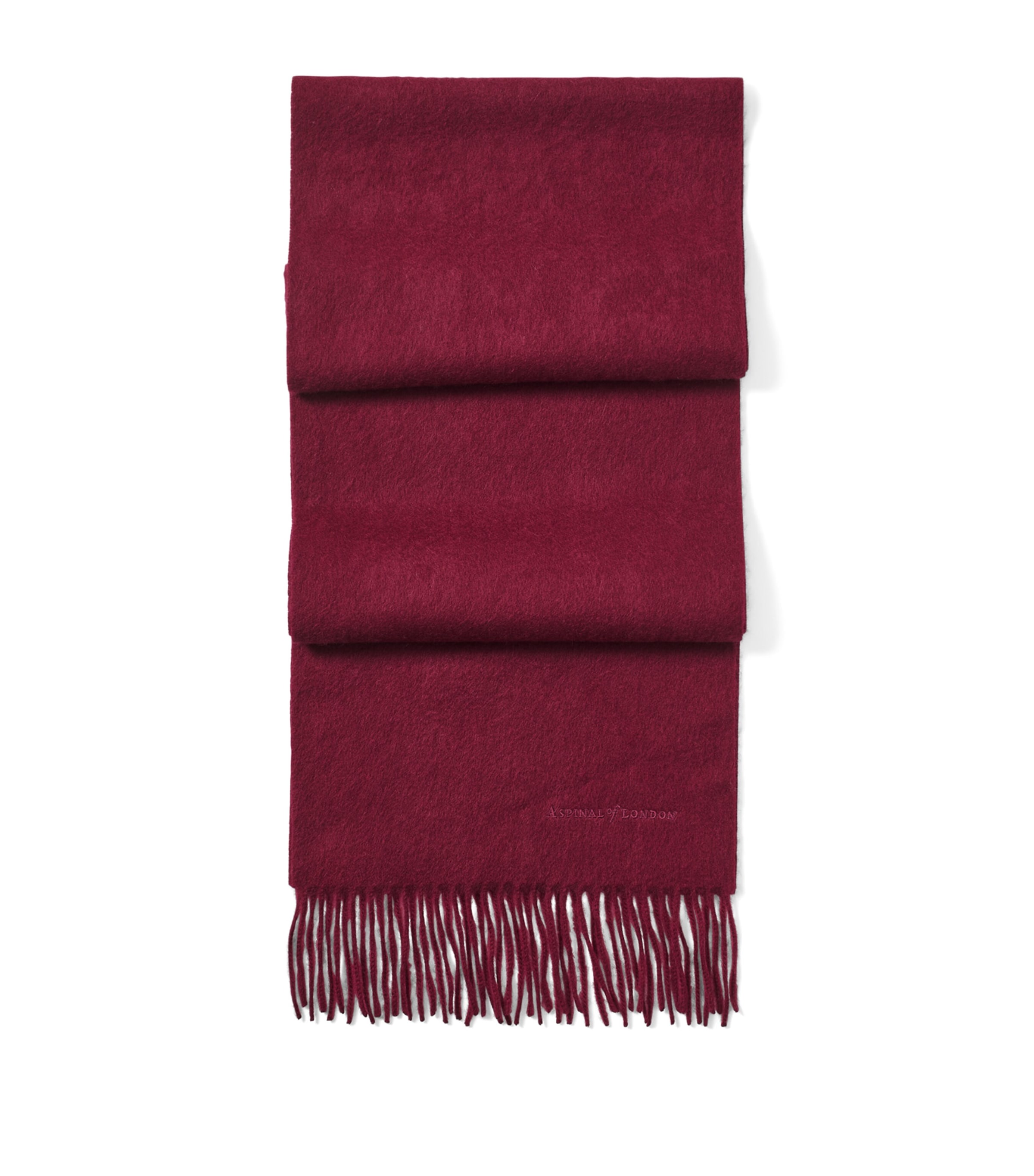 Aspinal Of London Cashmere Lightweight Scarf Bordeaux
