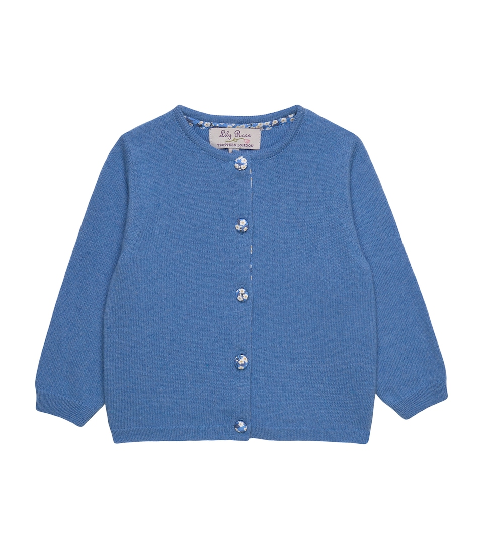 Trotters Wool-Blend Mitsi Cardigan (3-24 Months) Blue
