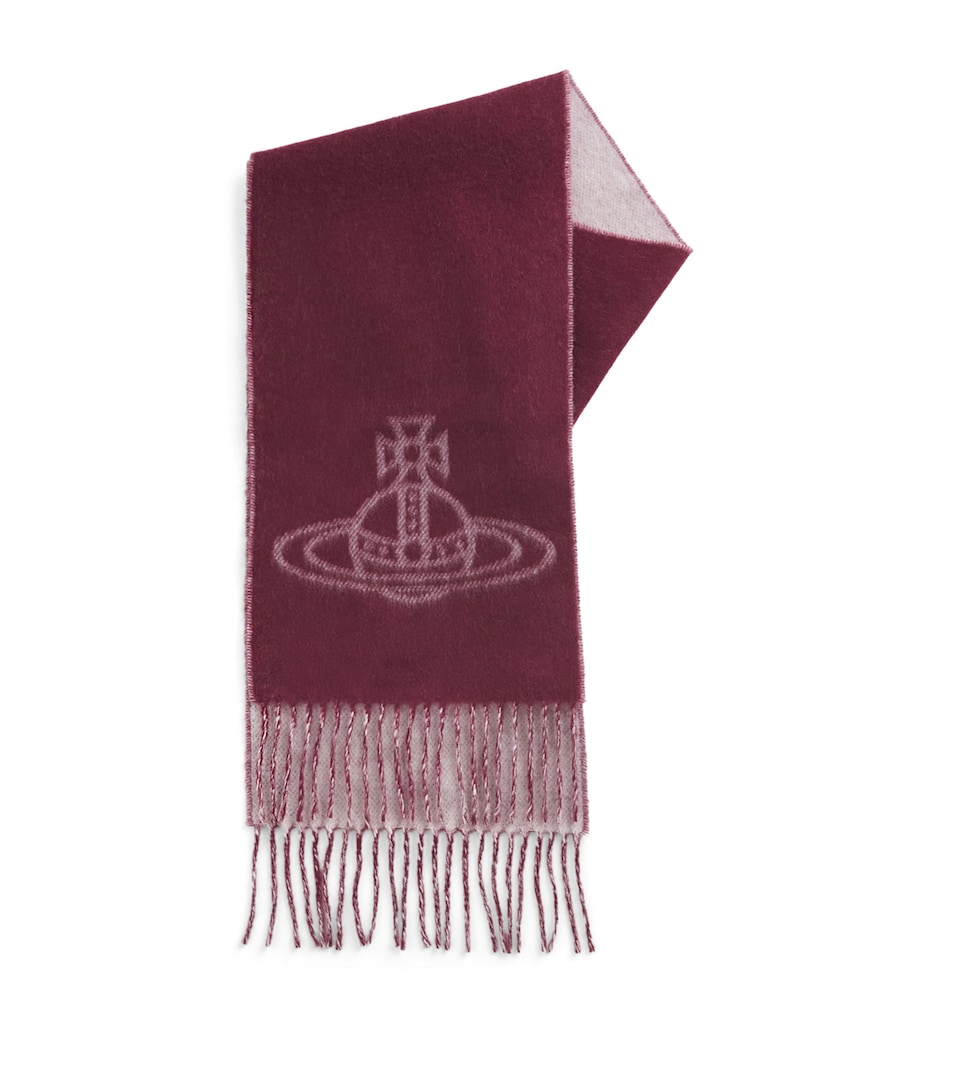 Vivienne Westwood Wool Orb Scarf Bordeaux