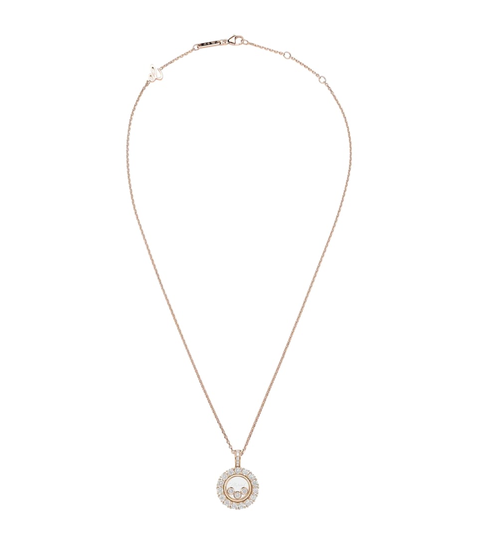 Rose Gold and Diamond Happy Diamonds Icons Joaillerie Necklace