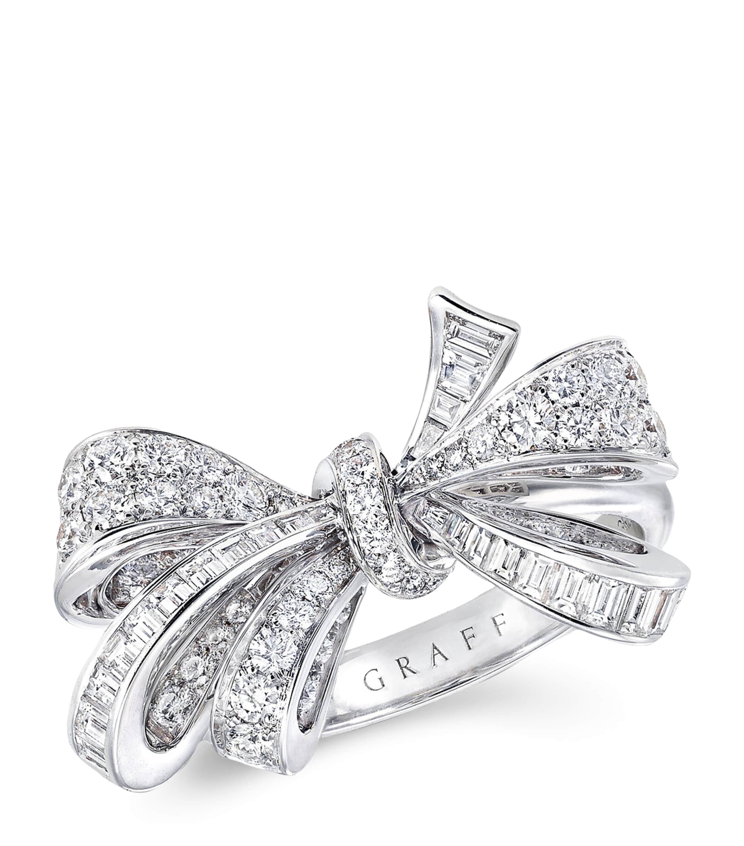 White Gold and Diamond Tilda's Bow Ring