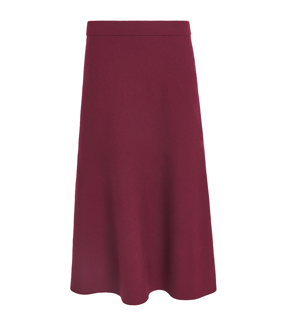 Simkhai Womens Wool Cassie Midi Skirt Fig
