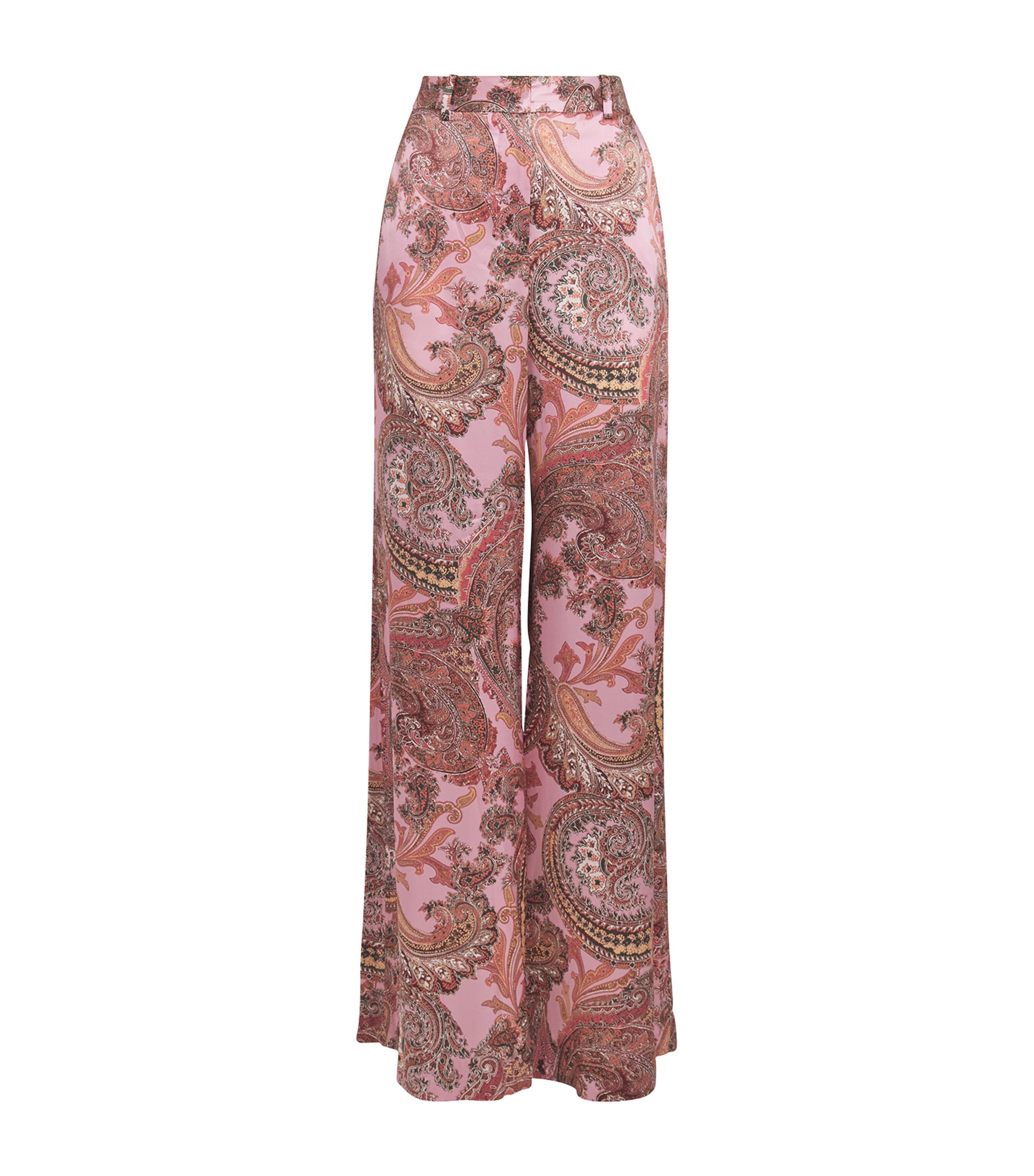 Silk Pilar Wide-Leg Trousers