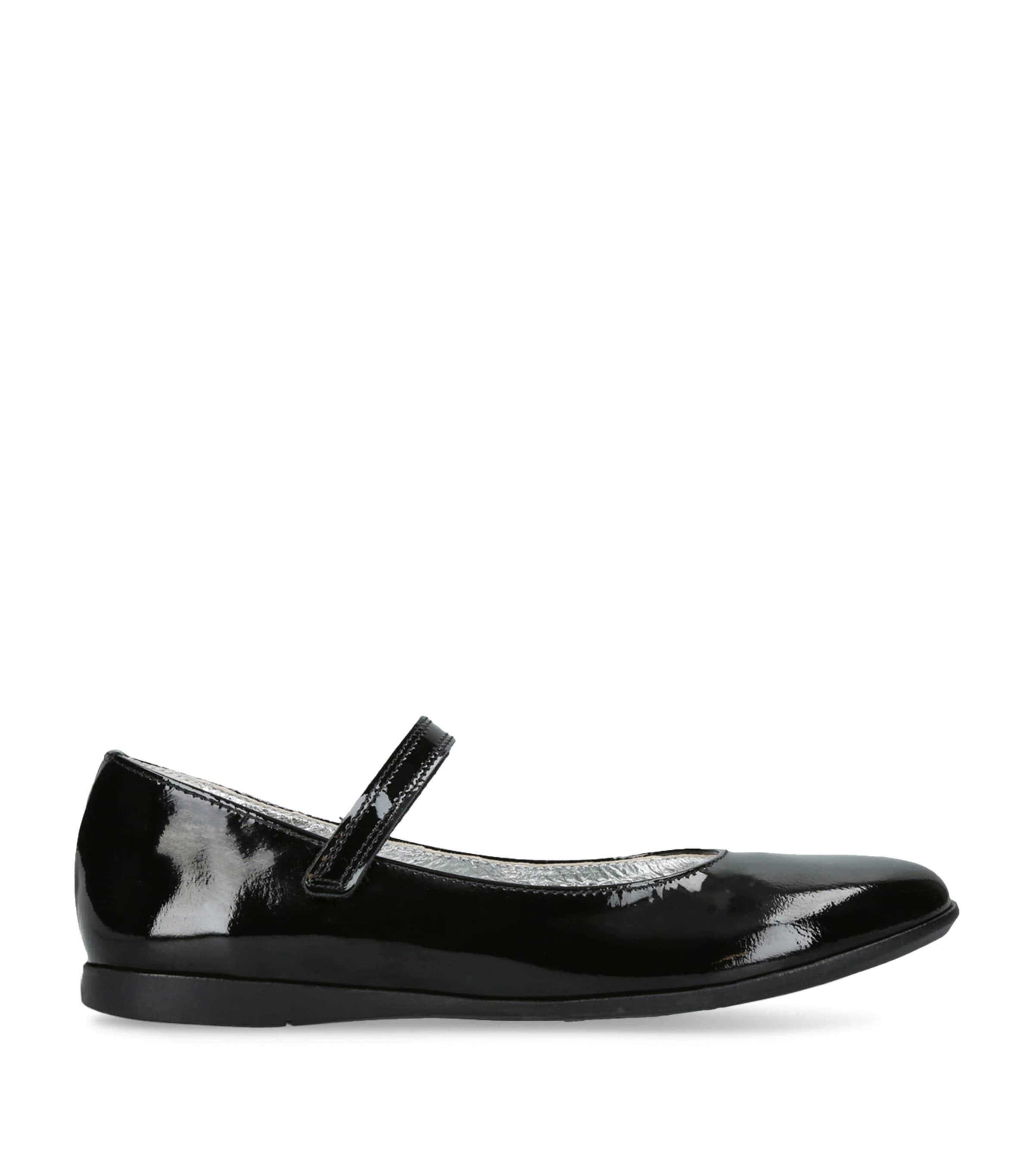 papouelli Patent Leather Evie Flats Black