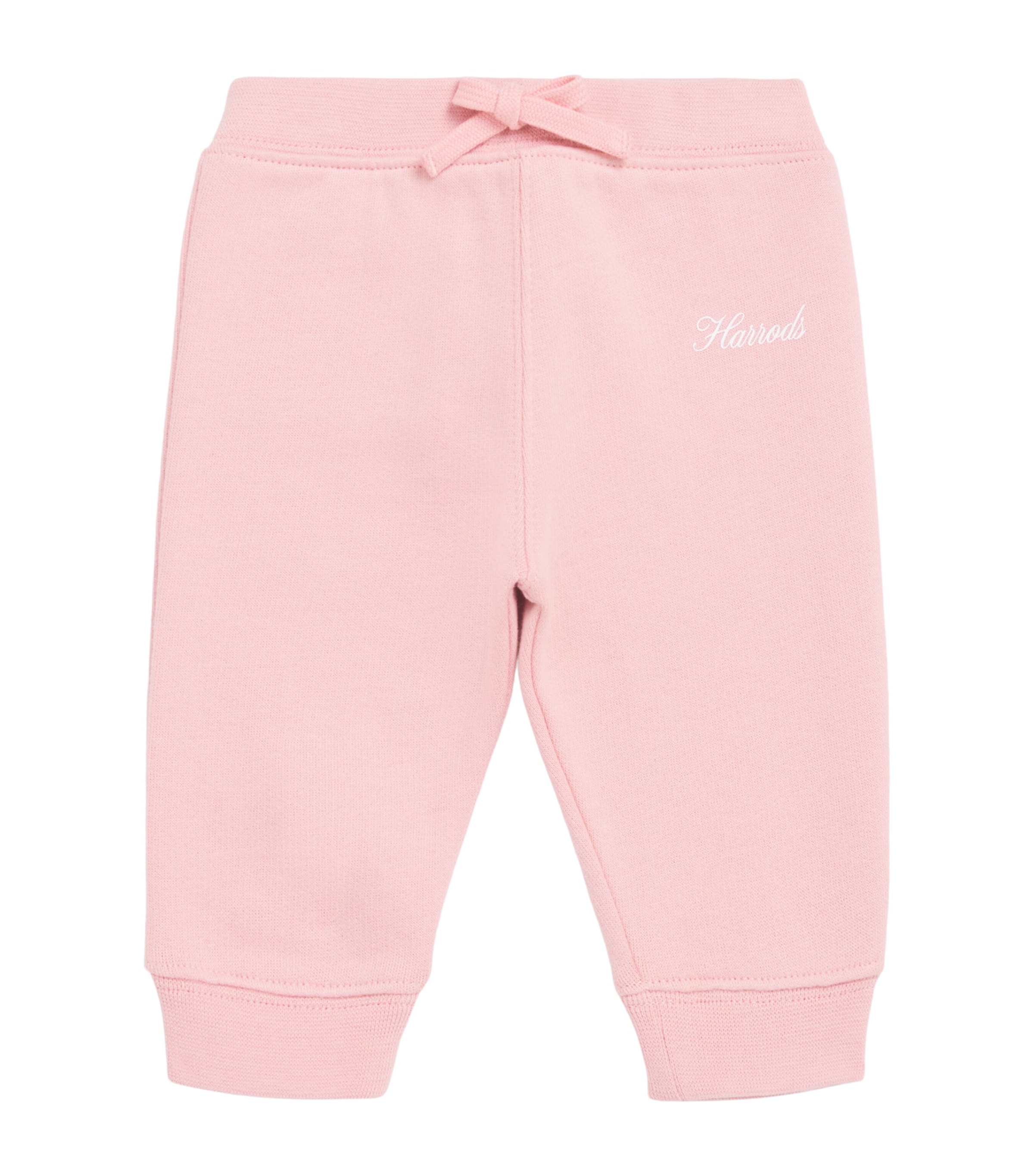 Harrods Cotton Logo Sweatpants (0-18 Months) Pink