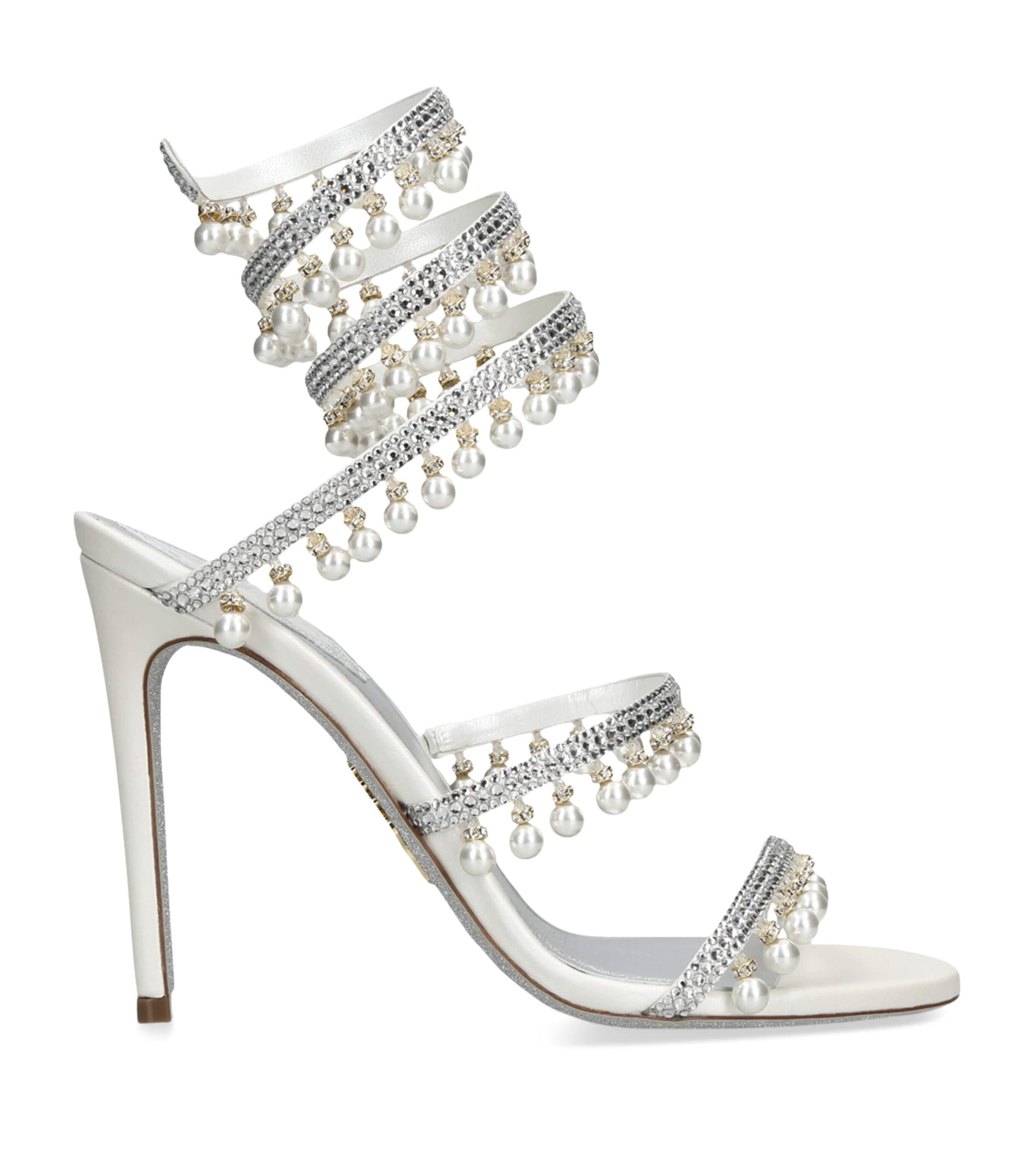 Embellished Chandelier Heeled Sandals 105
