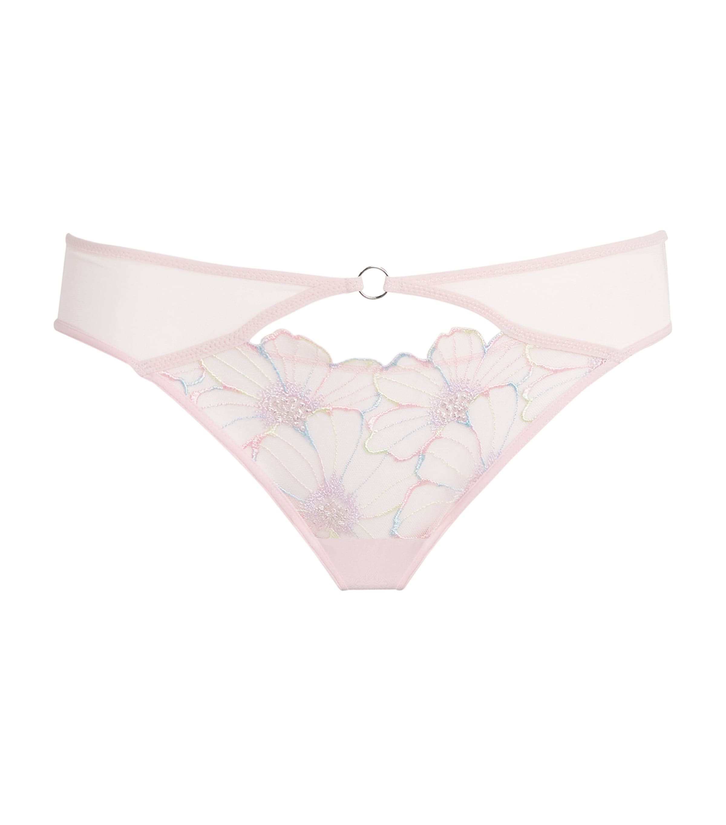 Chantelle Womens Lush Brazilian Briefs Lurex Pink