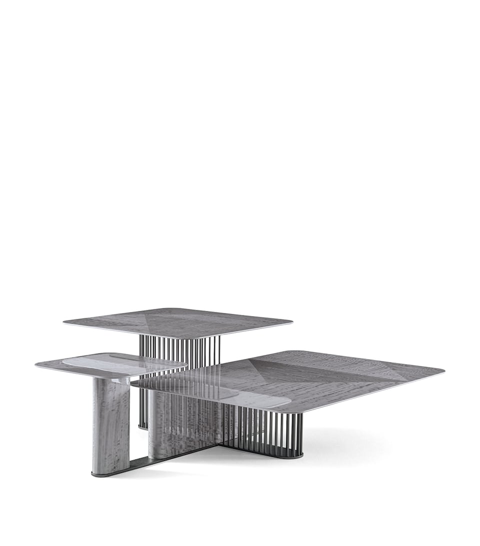 Giorgio Collection Moonlight Triple Cocktail Table Grey