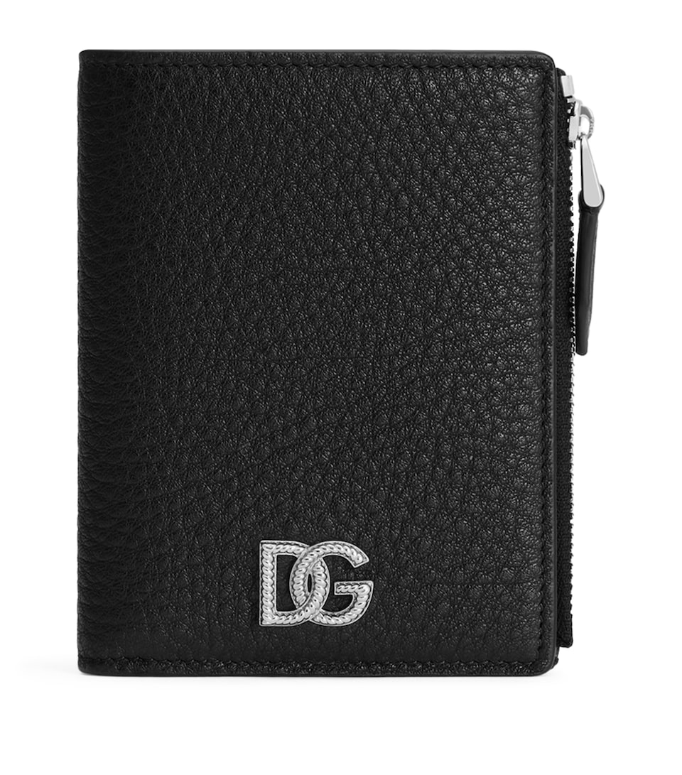 Dolce&Gabbana Leather Bifold Wallet Black