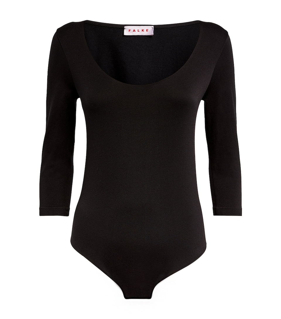 Falke Womens Stringbody Bodysuit Black