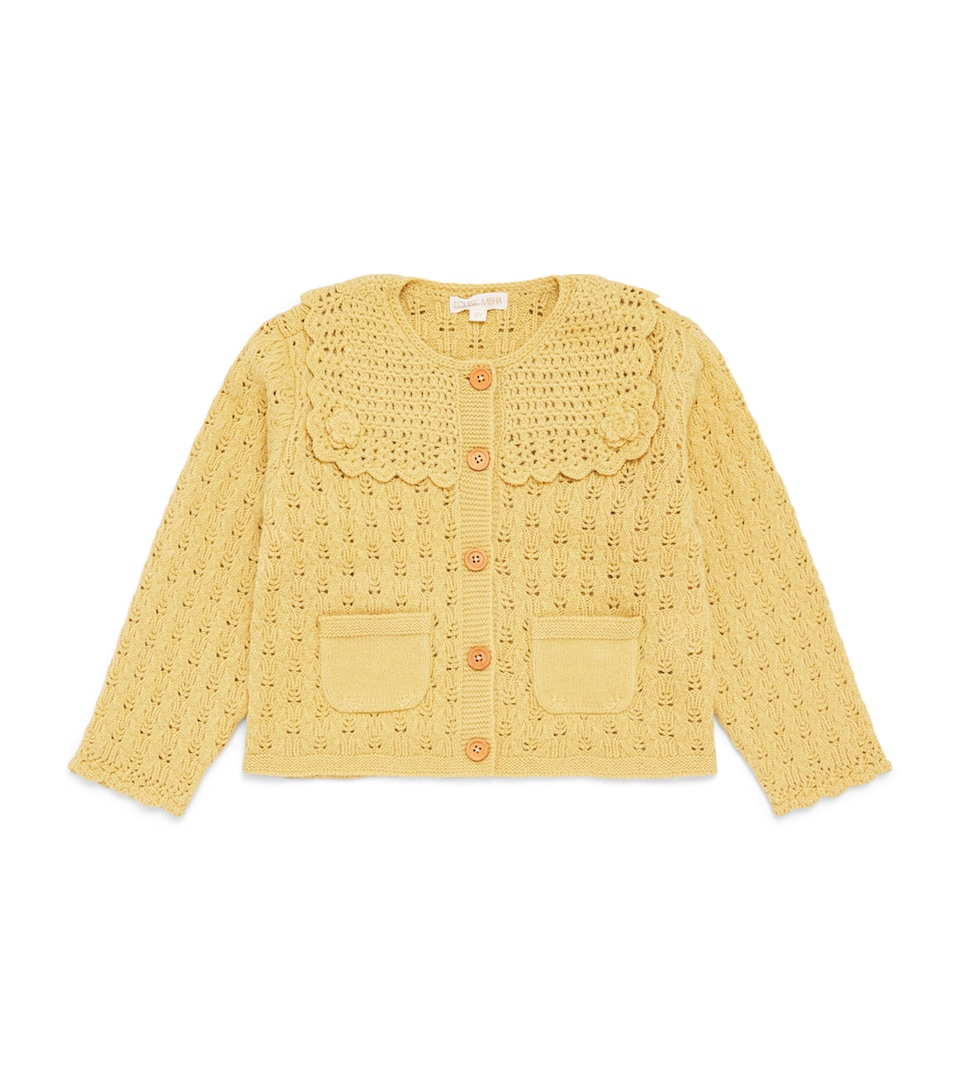 Louise Misha Crochet Anouchka Cardigan (4-10 Years) Honey