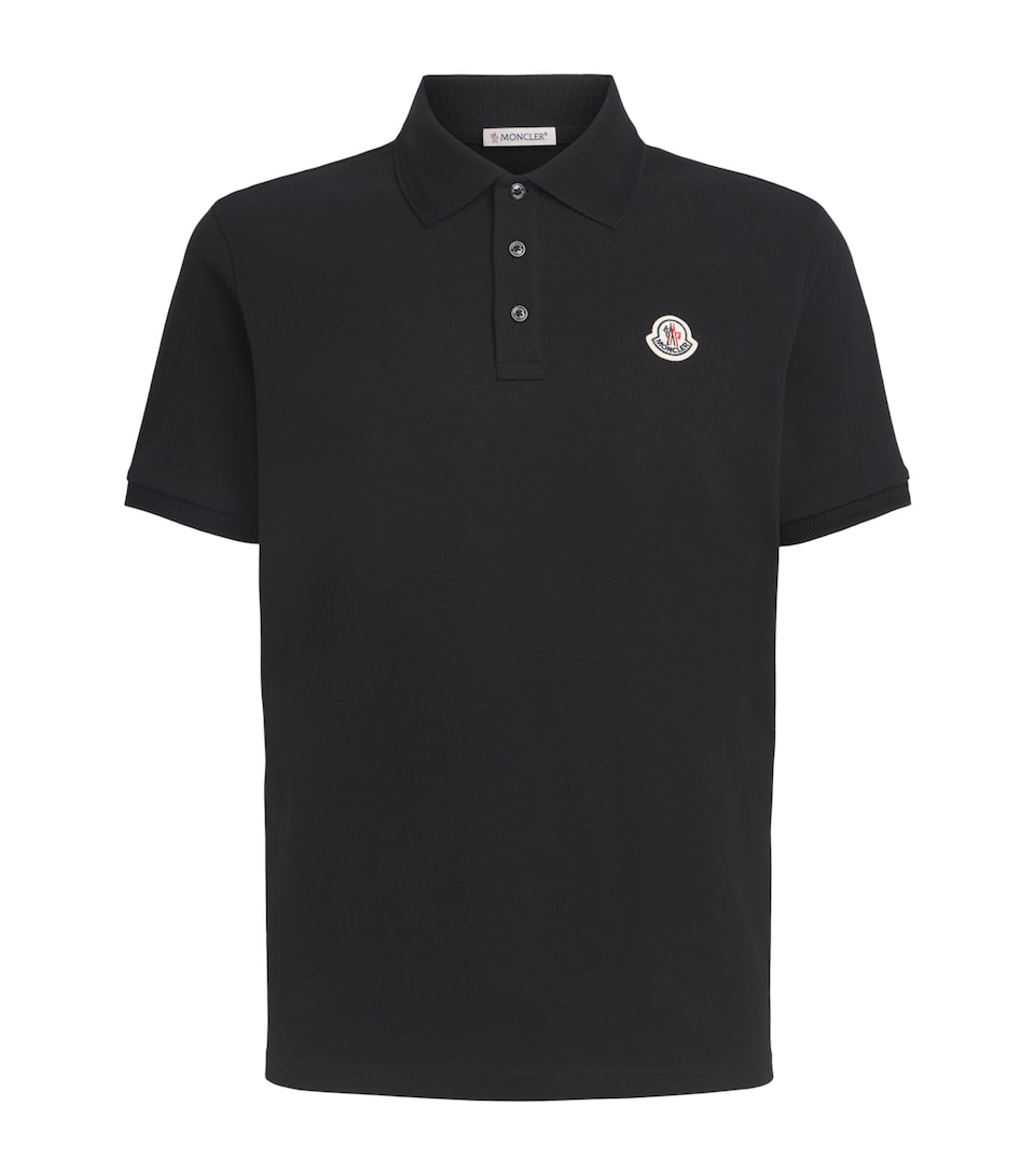 Moncler Mens Cotton Logo Polo Shirt