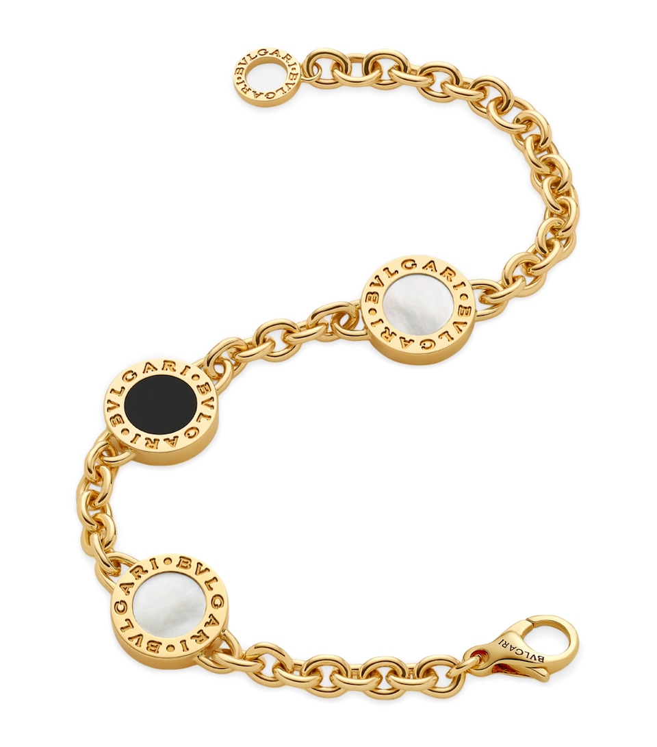 Bvlgari Yellow Gold, Mother-of-Pearl and Onyx Bvlgari Bvlgari Bracelet Gold