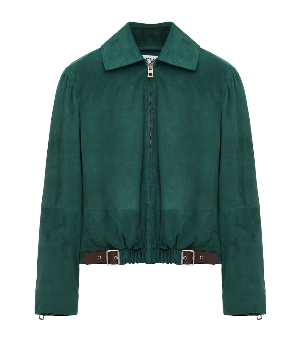 Suede Buckled Shirt Jacket