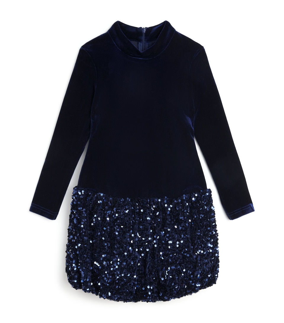 Velvet Sequinned Andi Dress (14 Years)