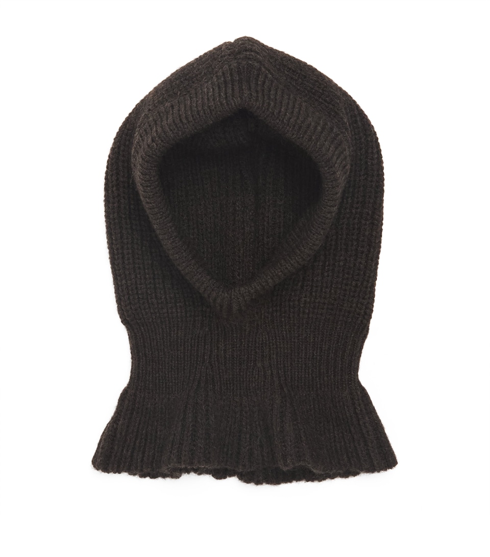 Wool-Blend Knitted Hood