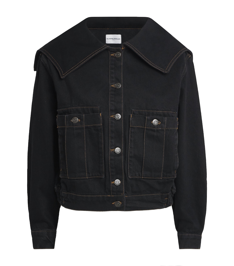 Contrast-Stitch Denim Jacket