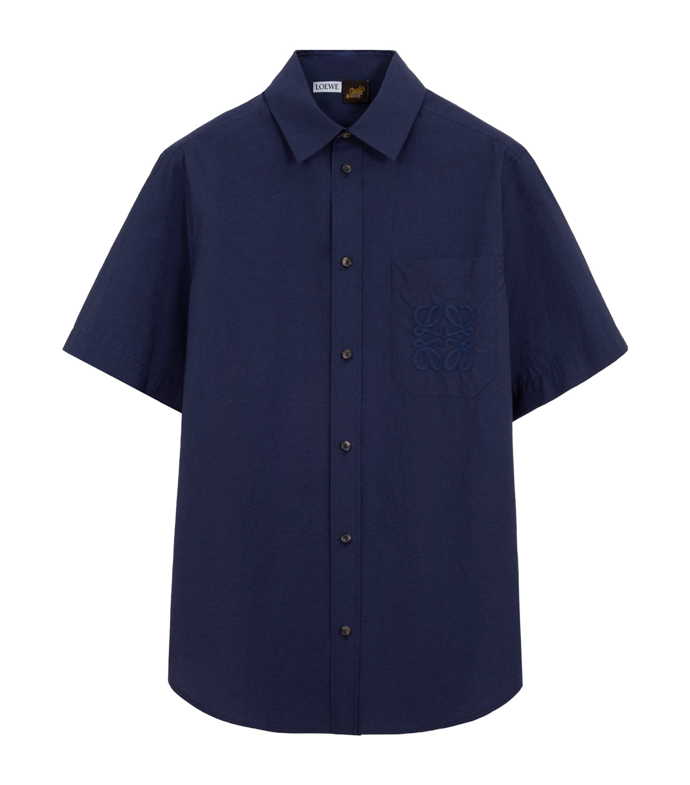LOEWE Mens x Paula’s Ibiza Anagram Shirt Navy Blue