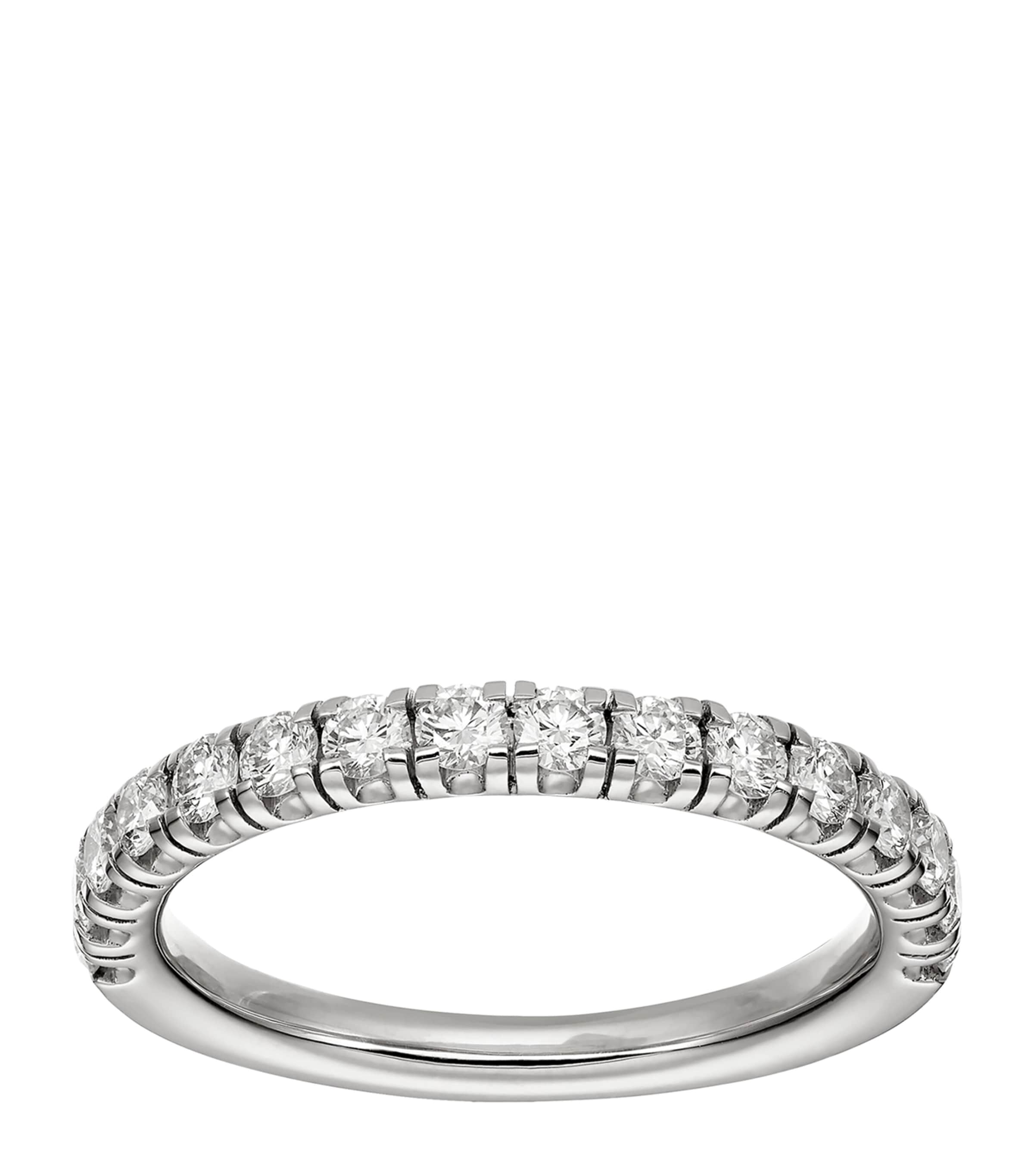 Cartier Platinum and Diamond Étincelle de Cartier Wedding Band Silver