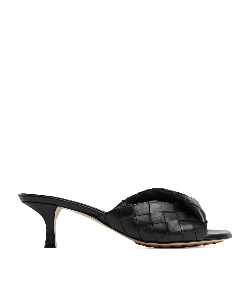 Leather Intrecciato Blink Mules 50
