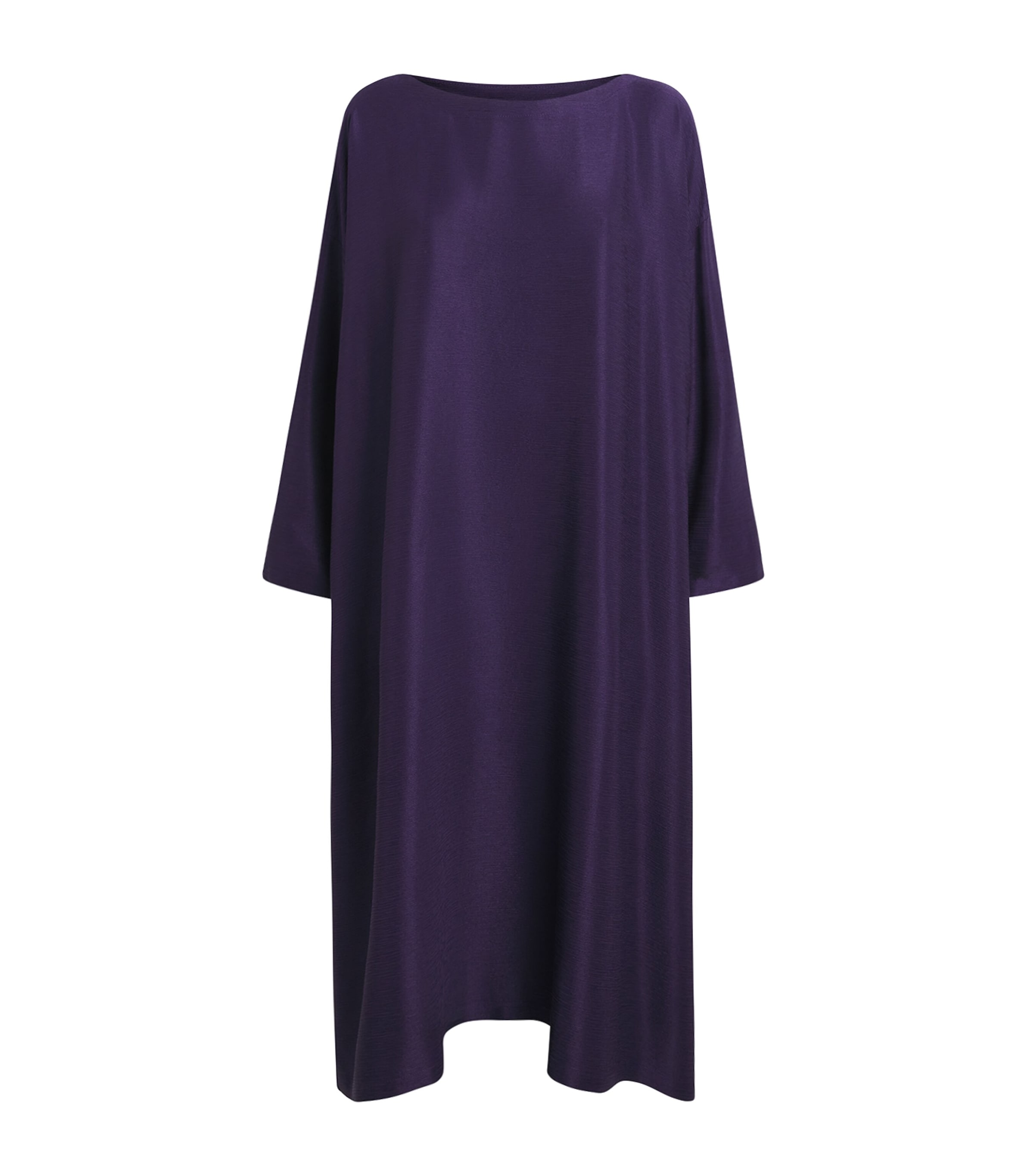 Eskandar Womens Silk Plissé Midi Dress Tincture