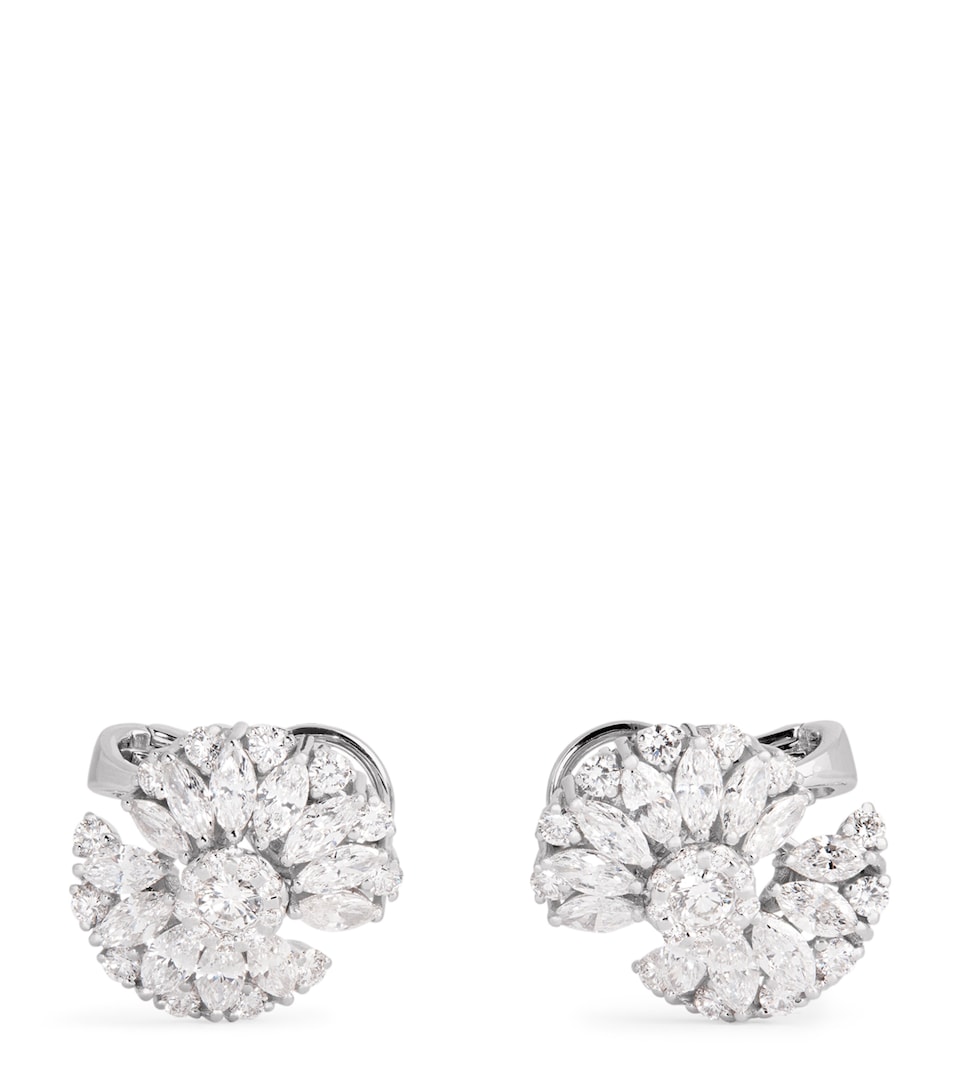White Gold and Diamond Y-Couture Stud Earrings