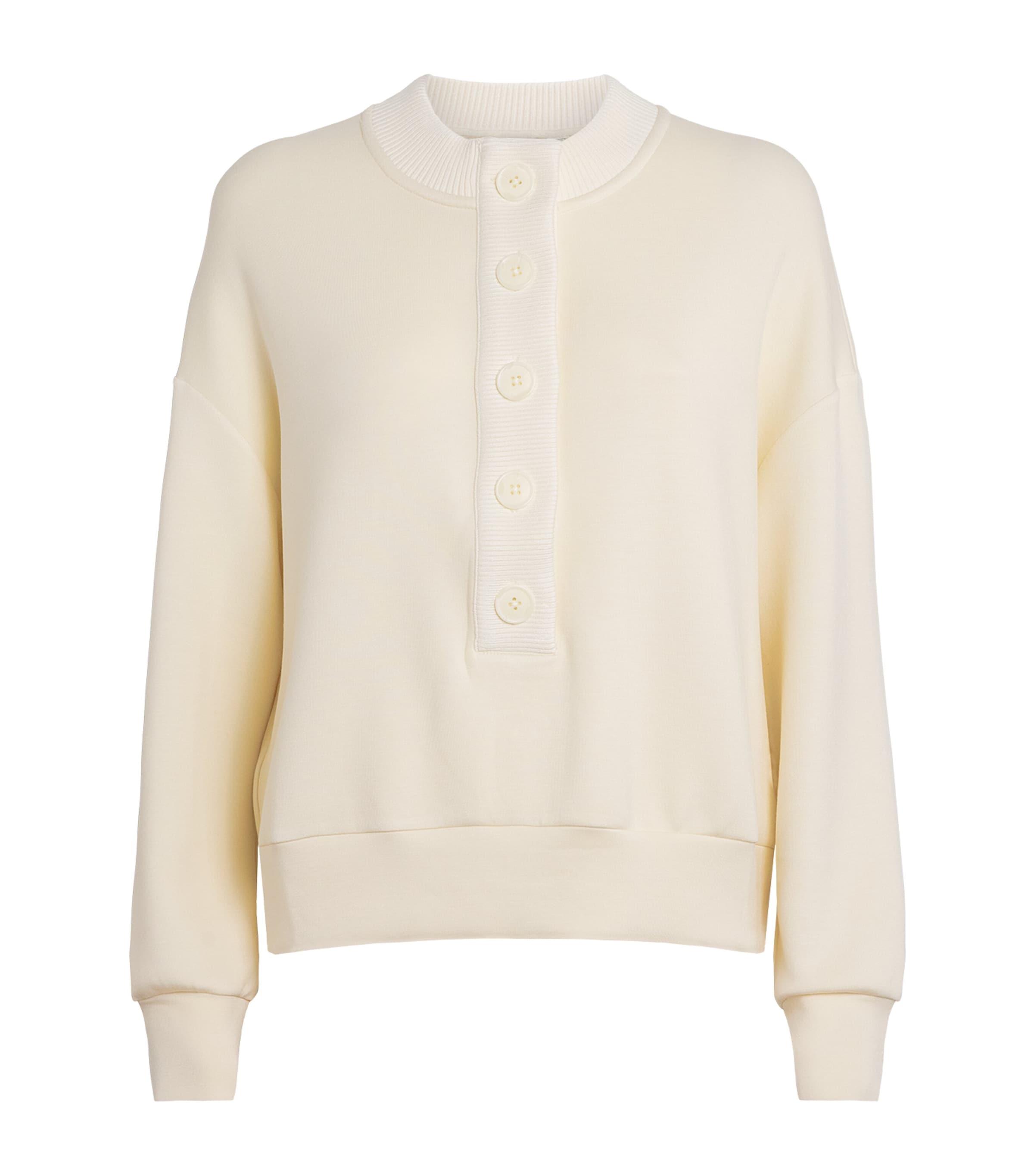 Varley Womens Button-Up Reena Sweatshirt Pristine