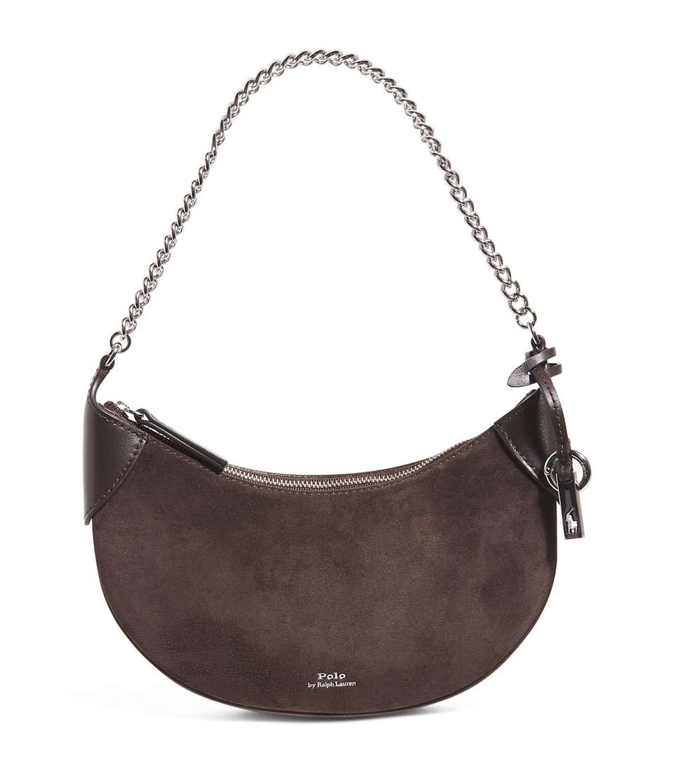 Small Suede Polo ID Shoulder Bag