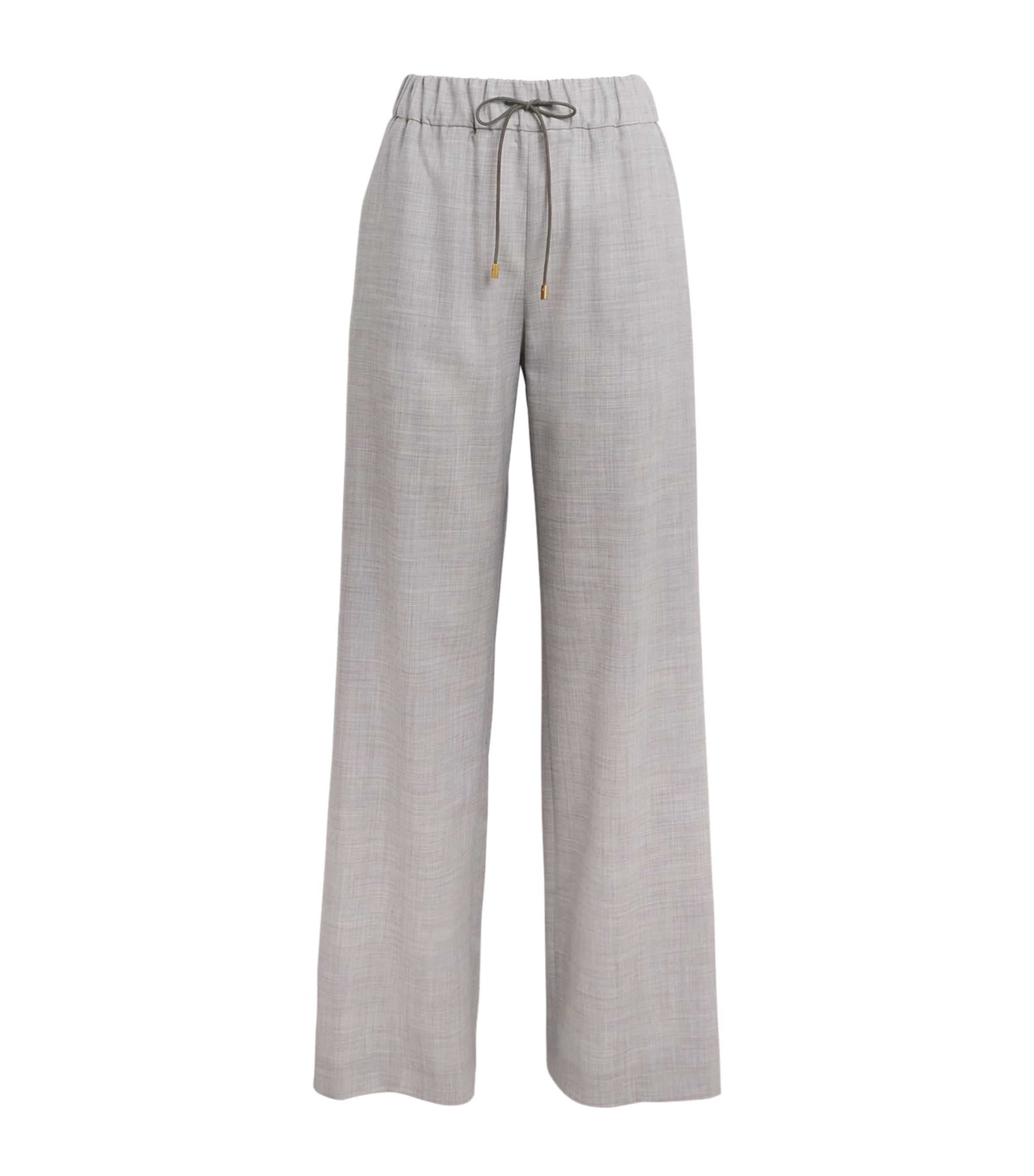 Cashmere Wide-Leg Trousers
