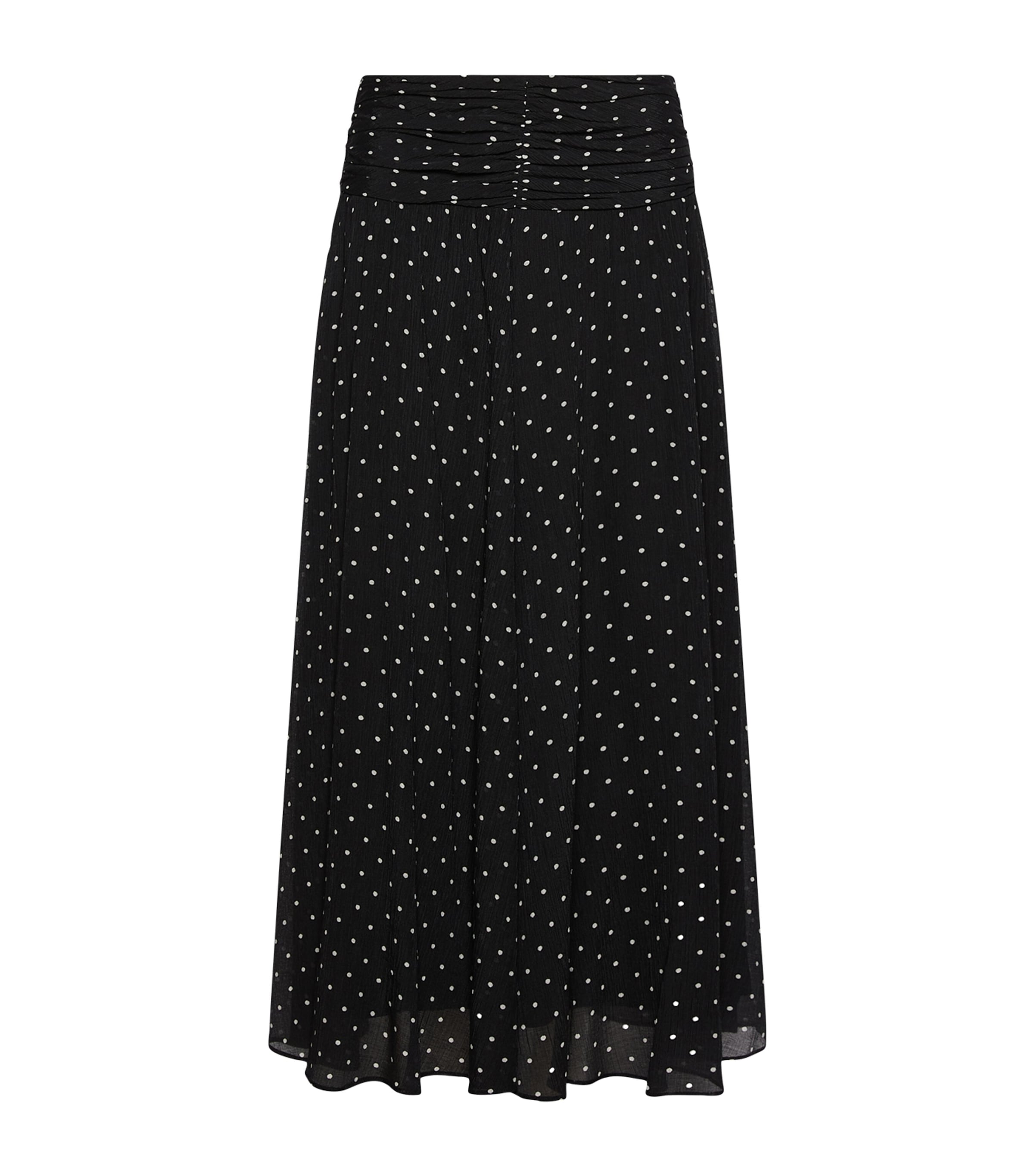 Marella Womens Polka-Dot Maxi Skirt Black