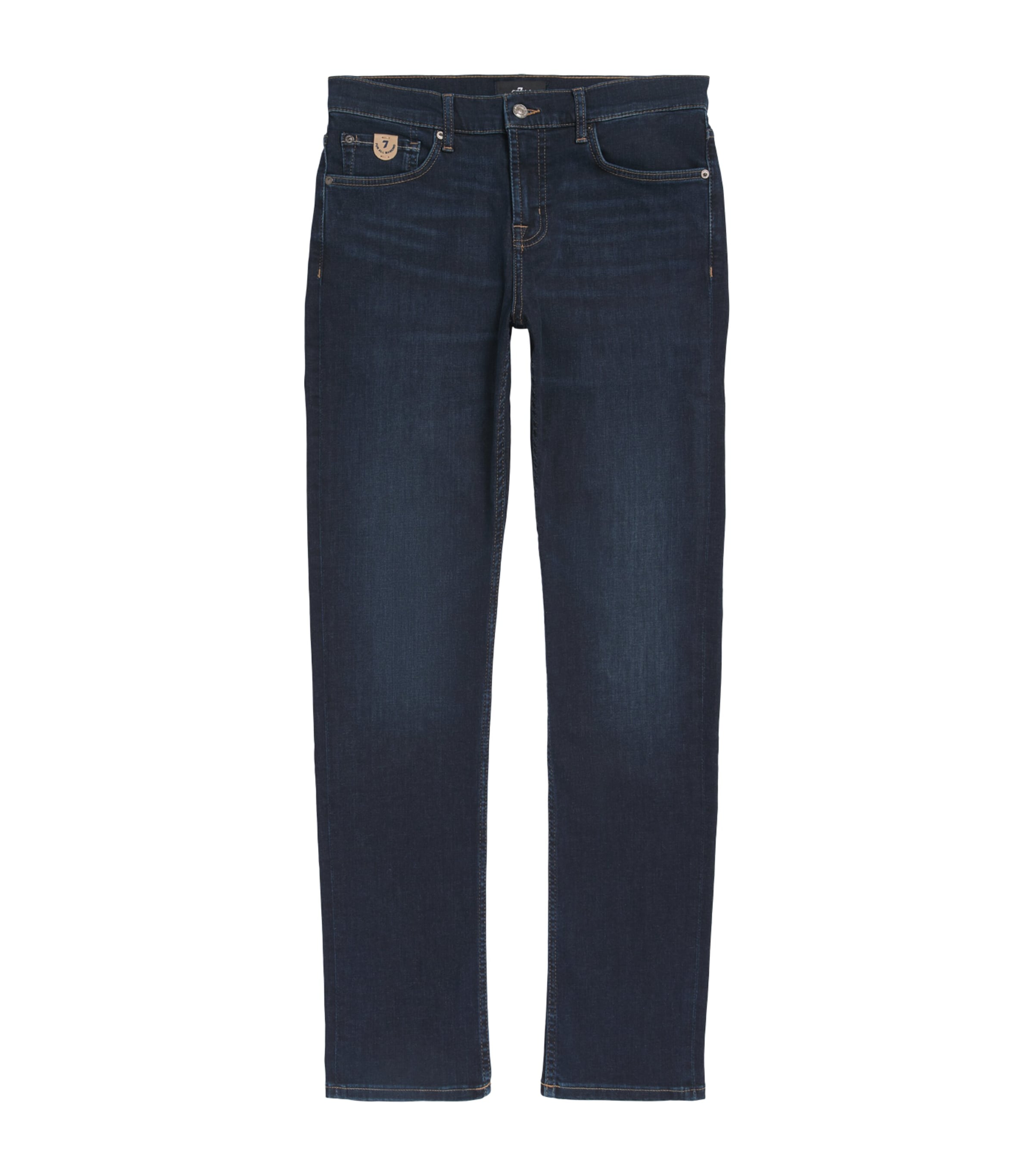 7 For All Mankind Mens Slimmy Badge Jeans Dark Blue