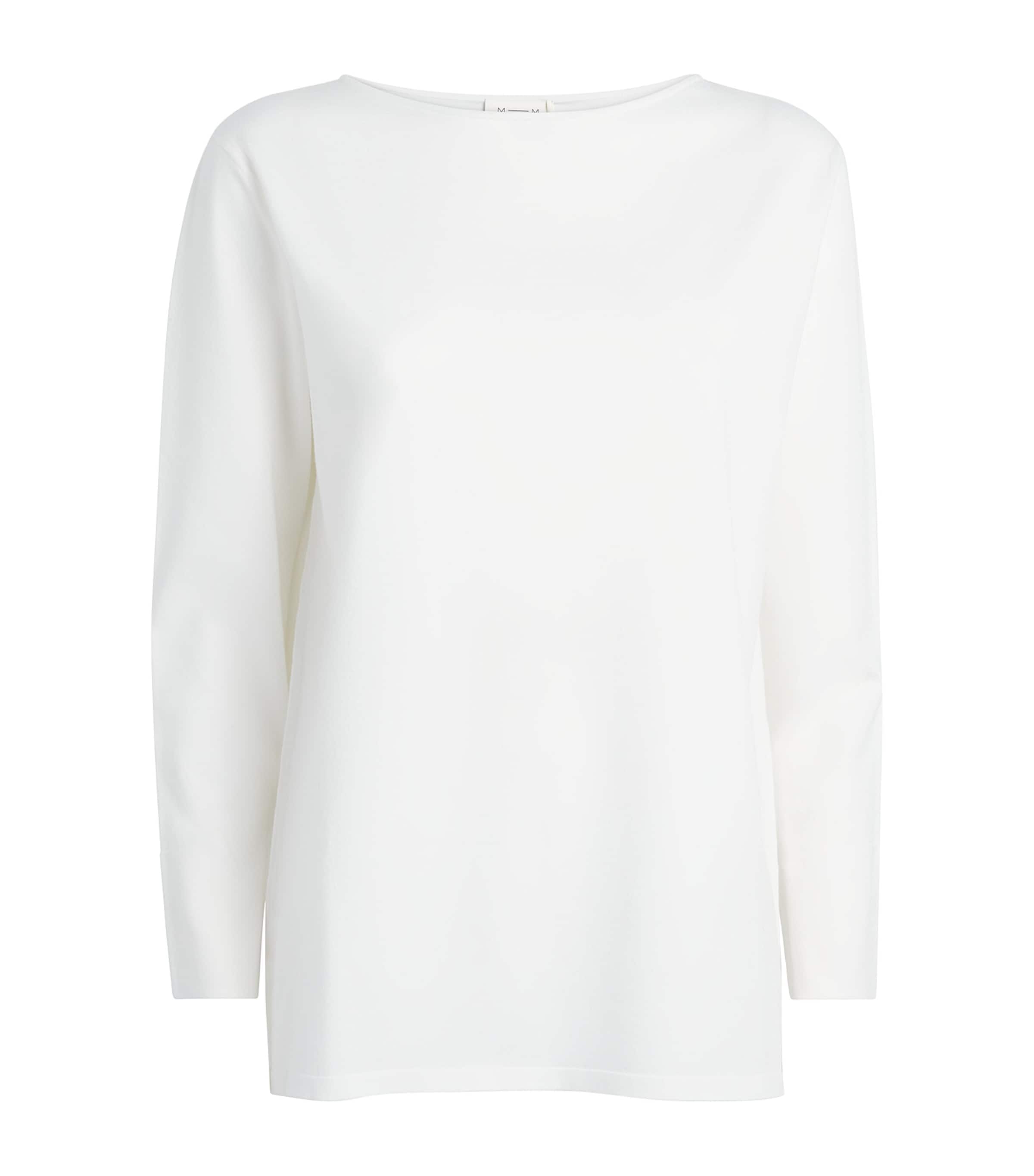 MM Womens Crew-Neck Sweater White